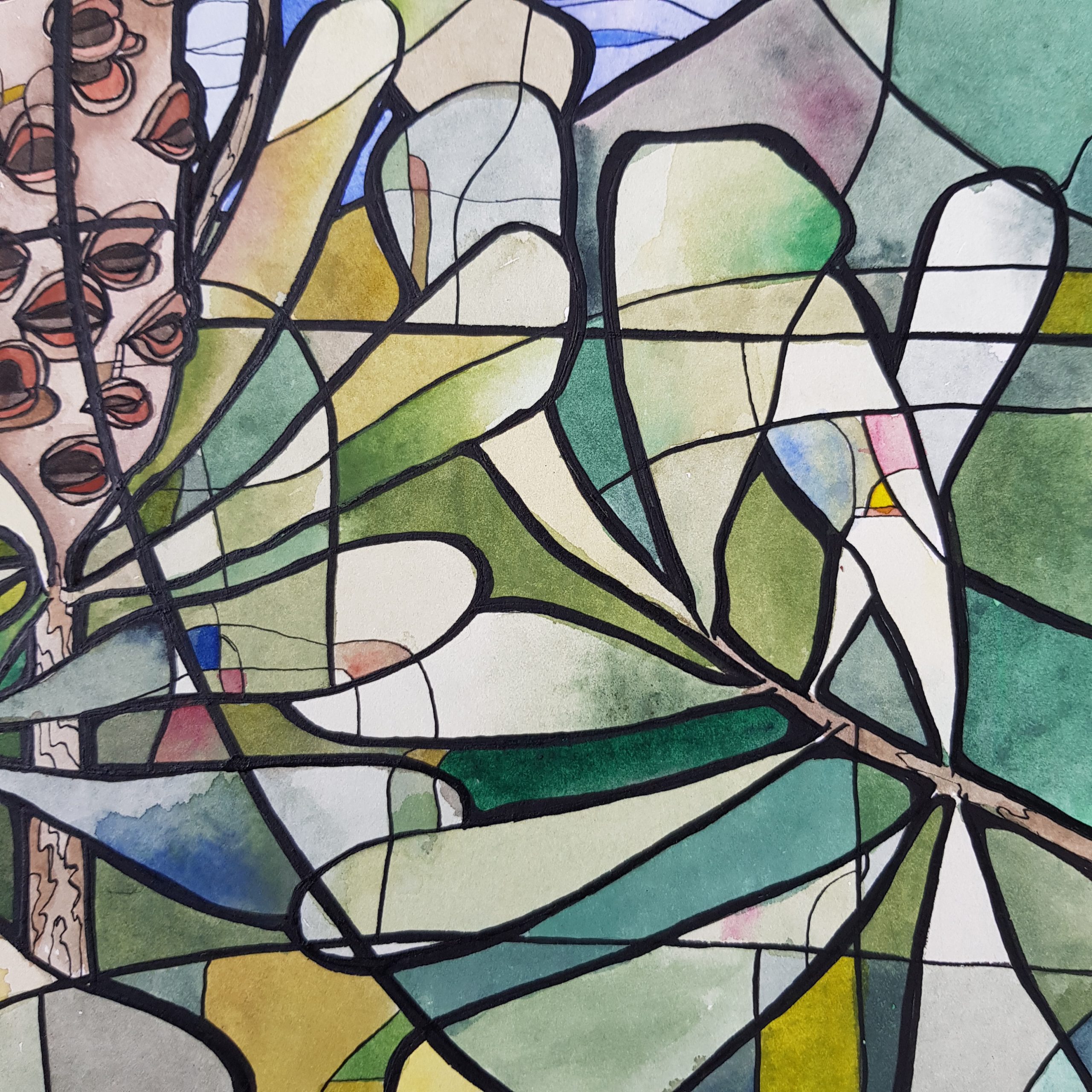 Coastal Banksia By Nicola Cowie Watercolour