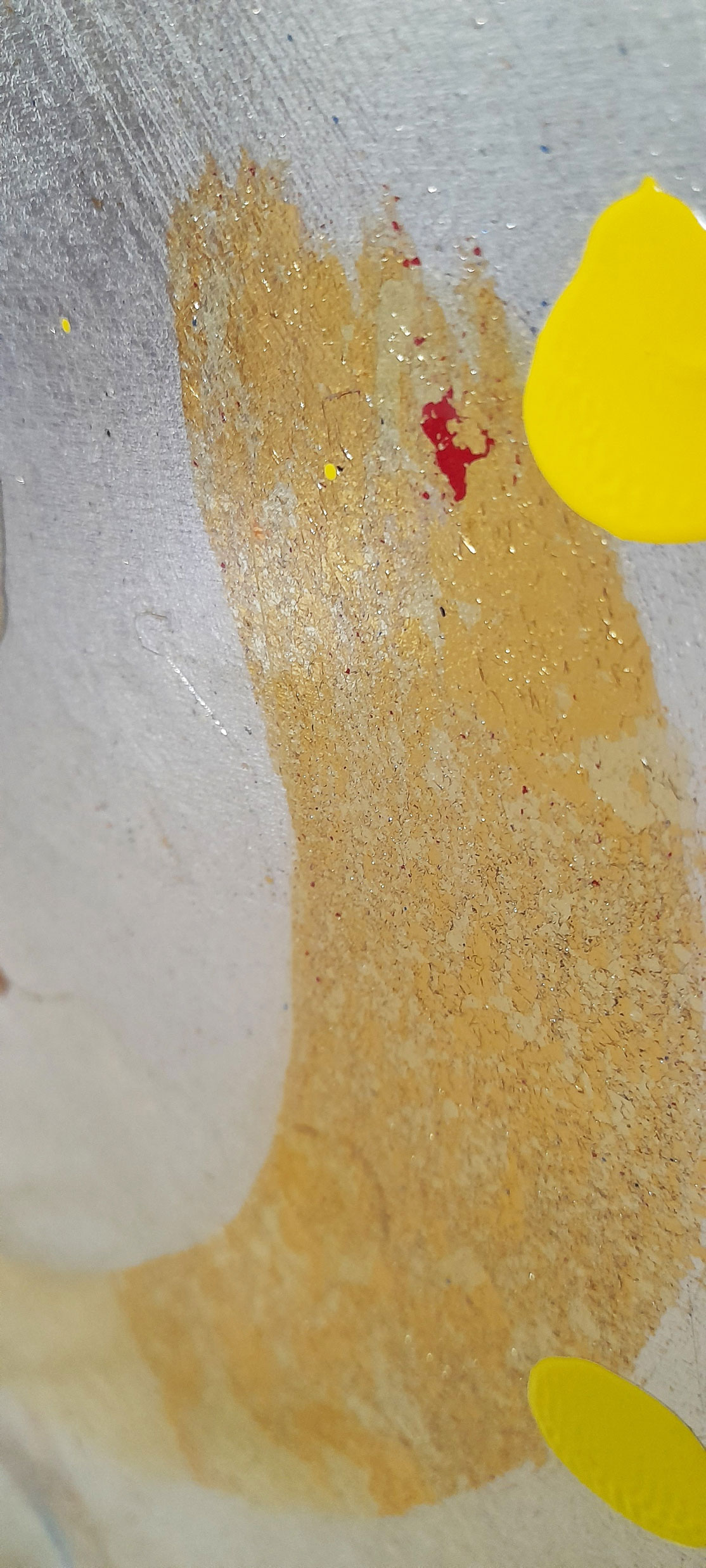 Stephen Baxter Galaxy 1 Metalic Leaf And Paint On Wood W90 X H90 X D3cm Detail 3 Web