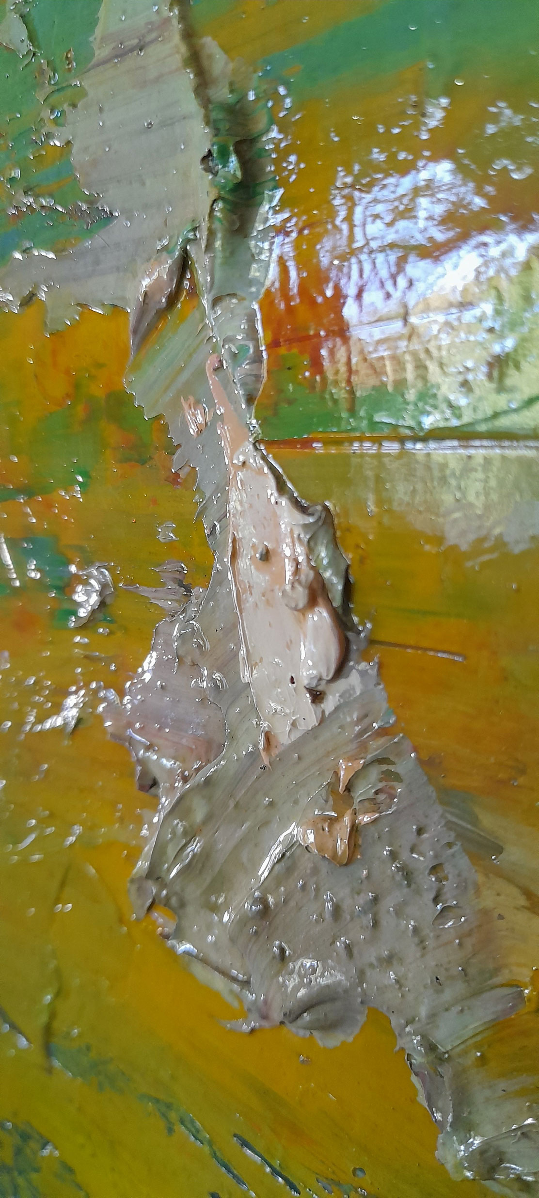 Surfers Paradise Mixed Media On Canvas H 120 X W 120 X D3.5cm Detail 2 Web