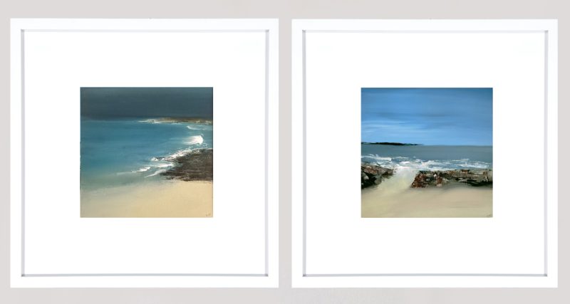 Coastal Diptych – 2 paintings