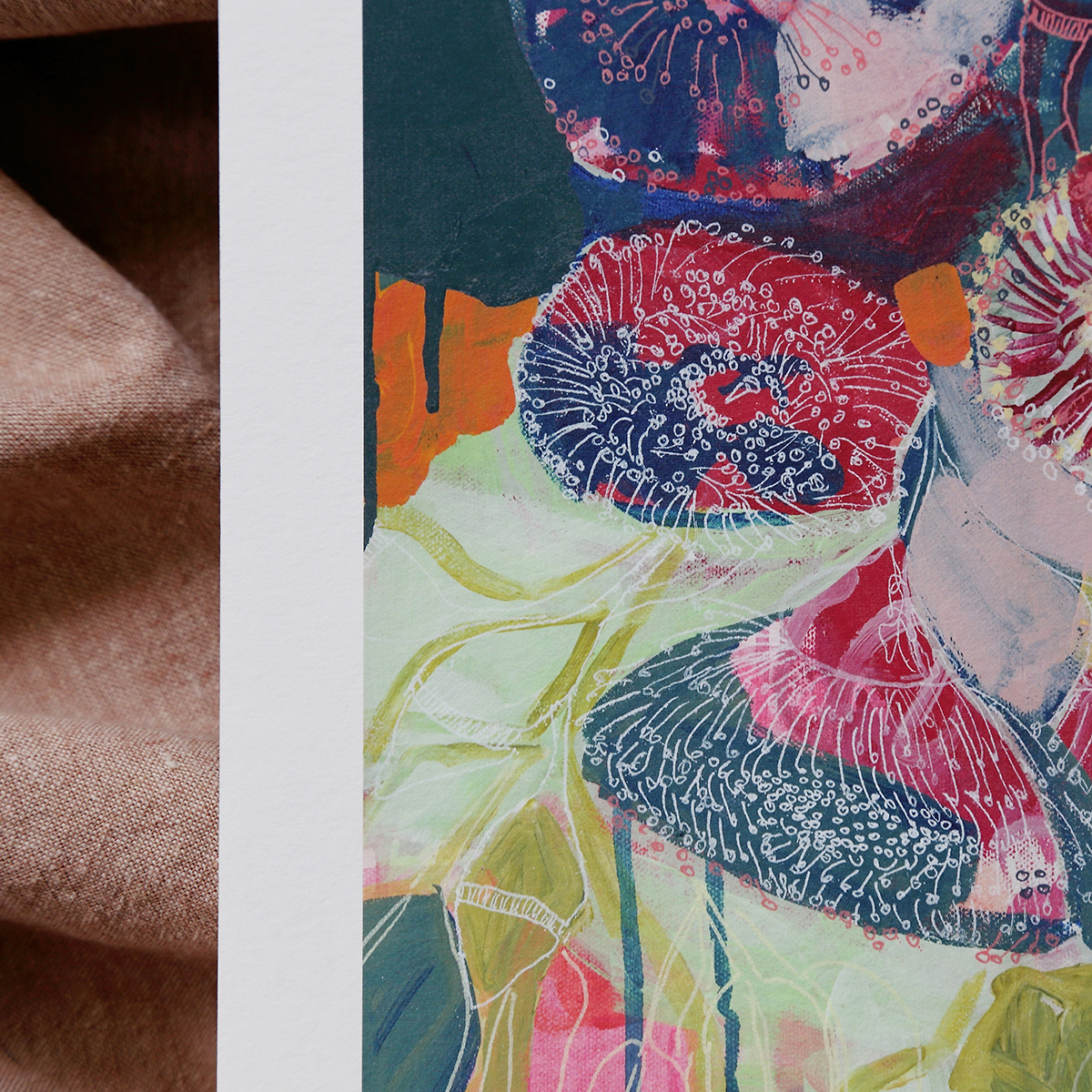 Lr 33 Smith&brooks Cinerea Muse I Abstract Floral Artist Australian Botanical Art Art For Your Walls Art For Interior Designers