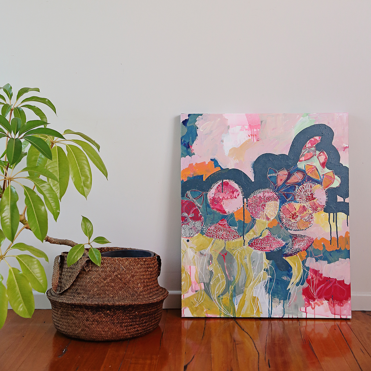 Lr 11 Smith&brooks Cinerea Muse Ii Abstract Floral Artist Australian Botanical Art Art For Your Walls Art For Interior Designers