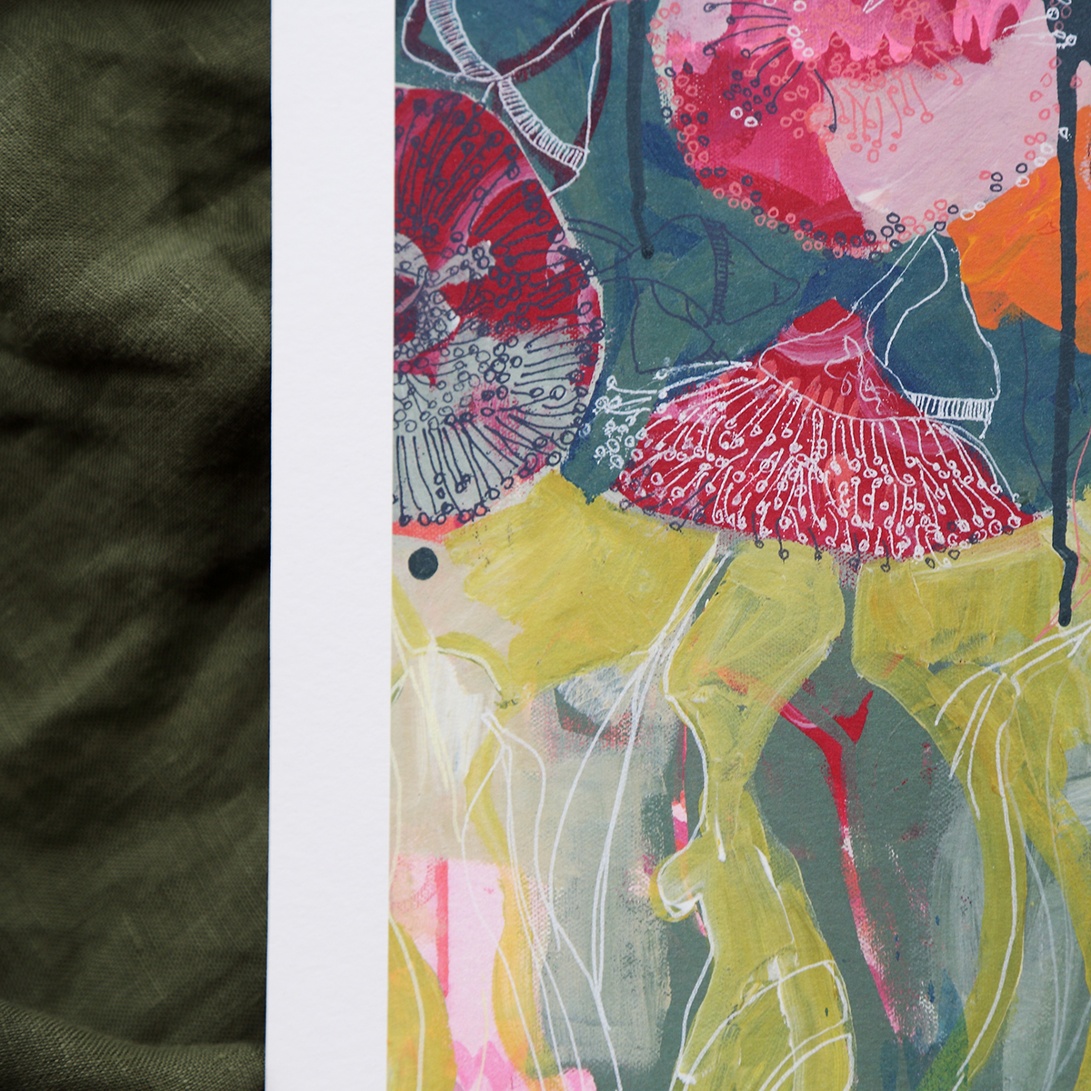 Lr 24 Smith&brooks Cinerea Muse Ii Abstract Floral Artist Australian Botanical Art Art For Your Walls Art For Interior Designers