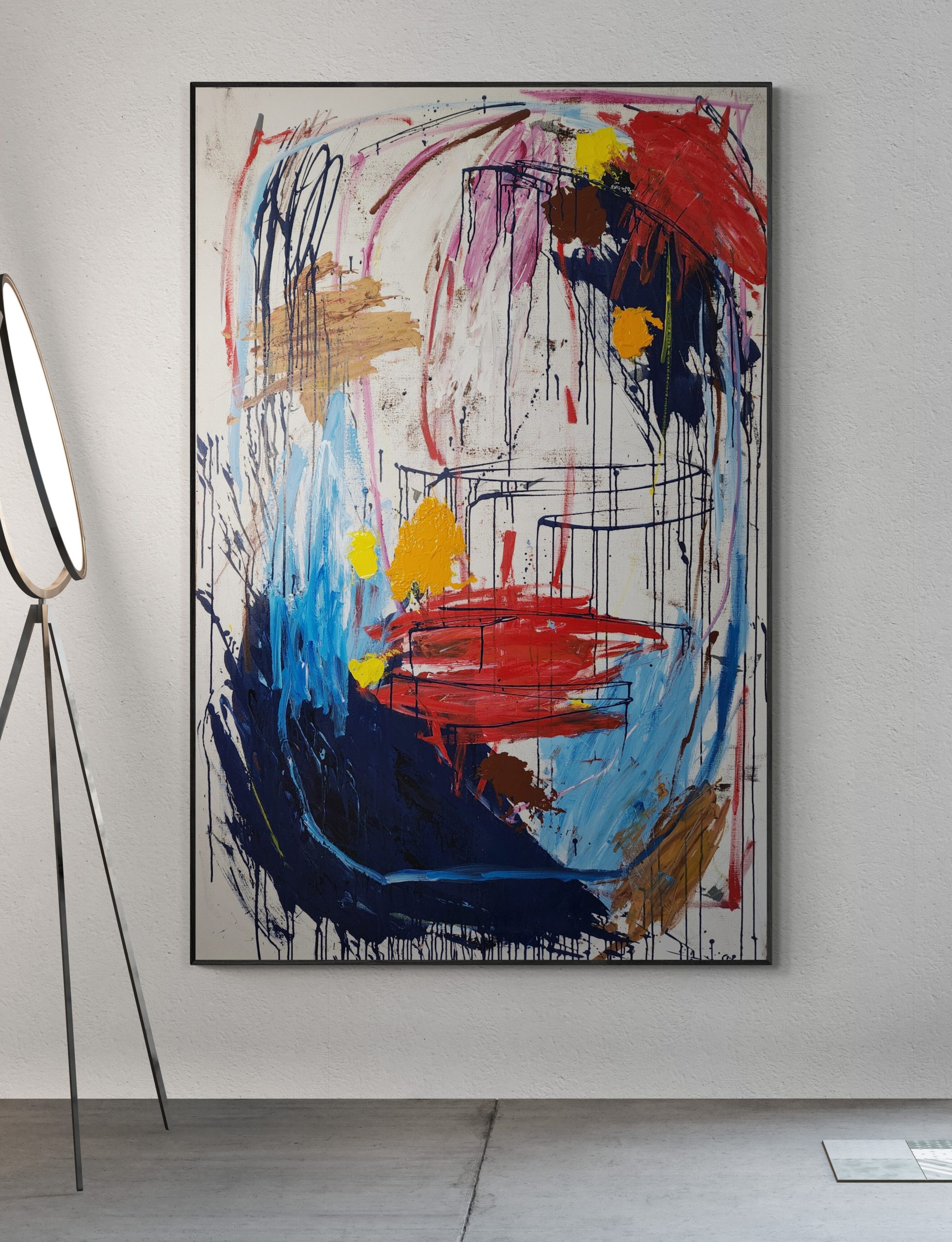 Led Floor Lamp Next To Wall 3