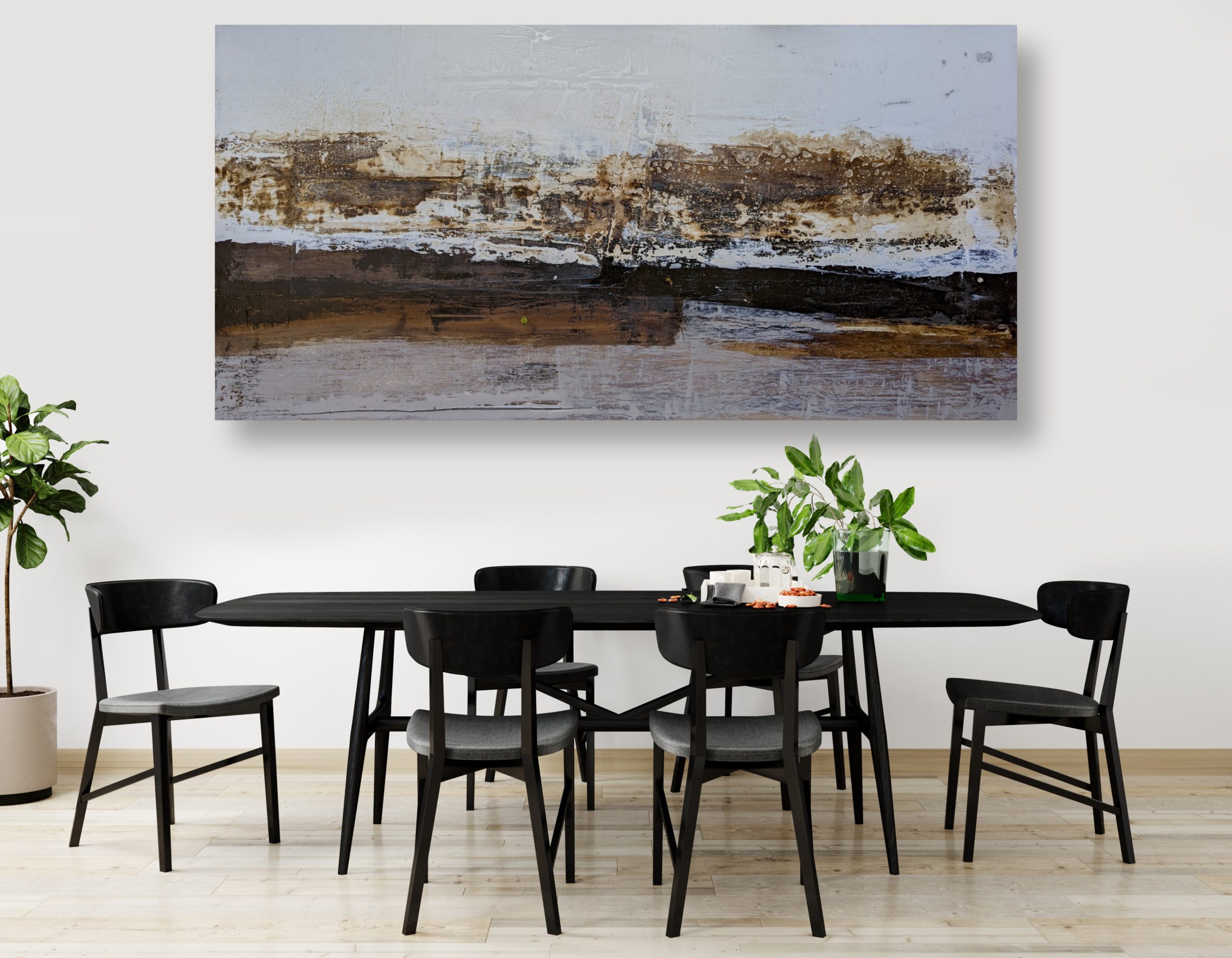 Sea Change, Mixed Media On Canvas 160x80cm