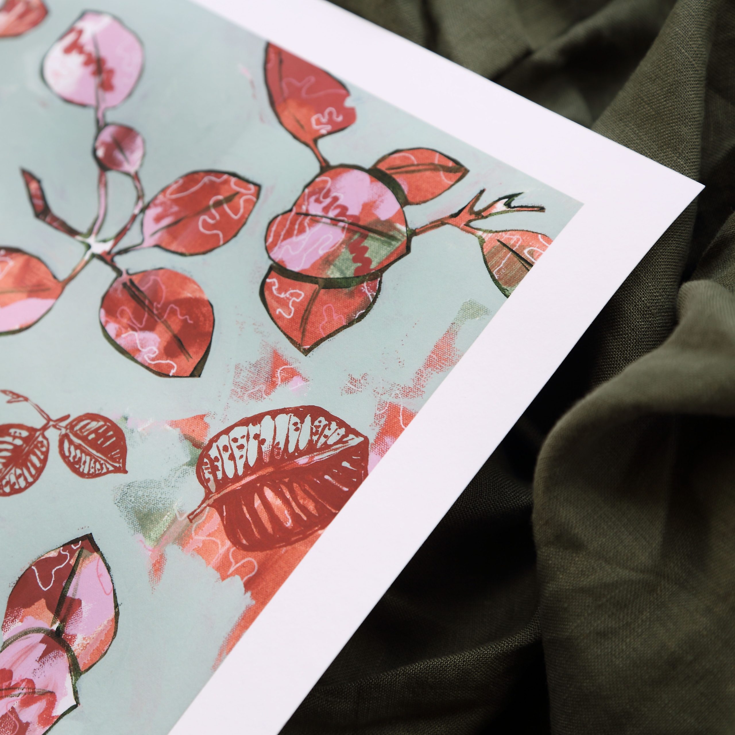 03 Smith And Brooks Art Smith&brooks Mountain Blue Song Abstract Landscape Artist Australian Botanical Art Art For Your Walls Art For Interior Designers Red And Blue Art