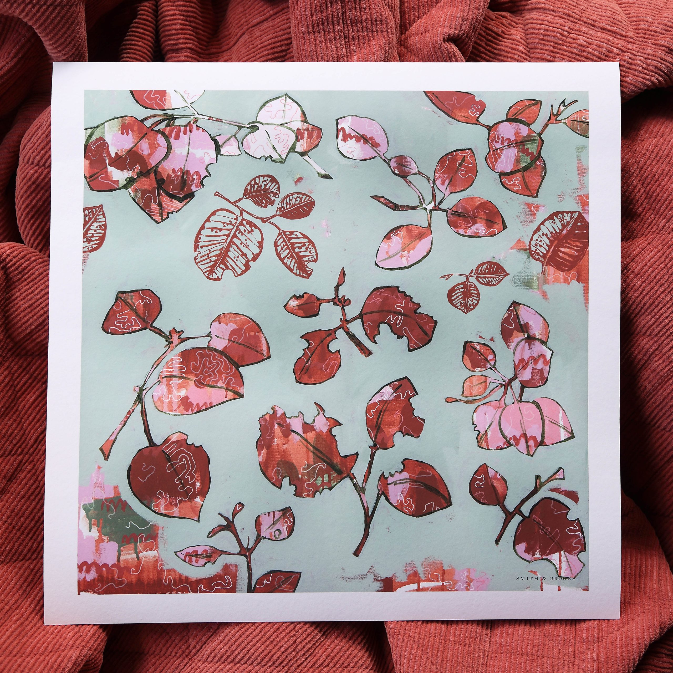 04 Smith And Brooks Art Smith&brooks Mountain Blue Song Abstract Landscape Artist Australian Botanical Art Art For Your Walls Art For Interior Designers Red And Blue Art