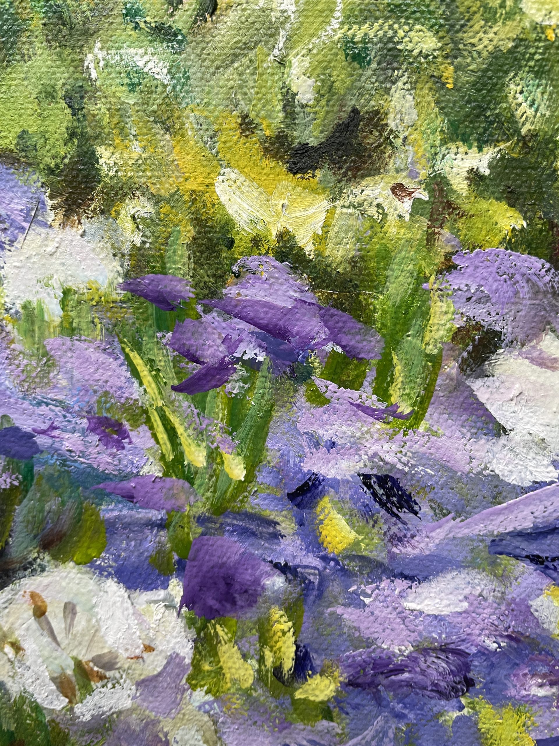 Agapanthas And Pencil Pines Closeup 2