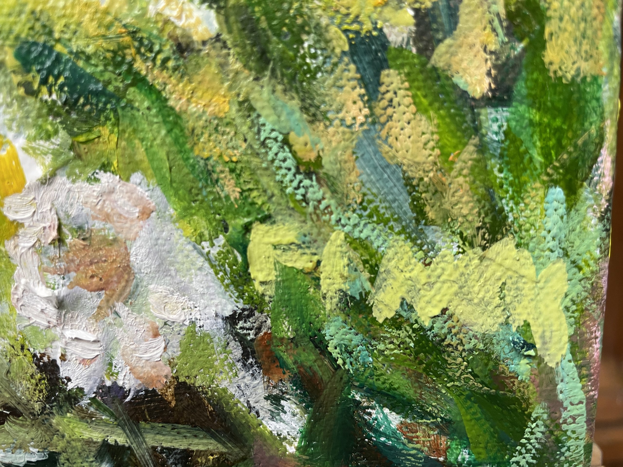 Agapanthas And Pencil Pines Signature