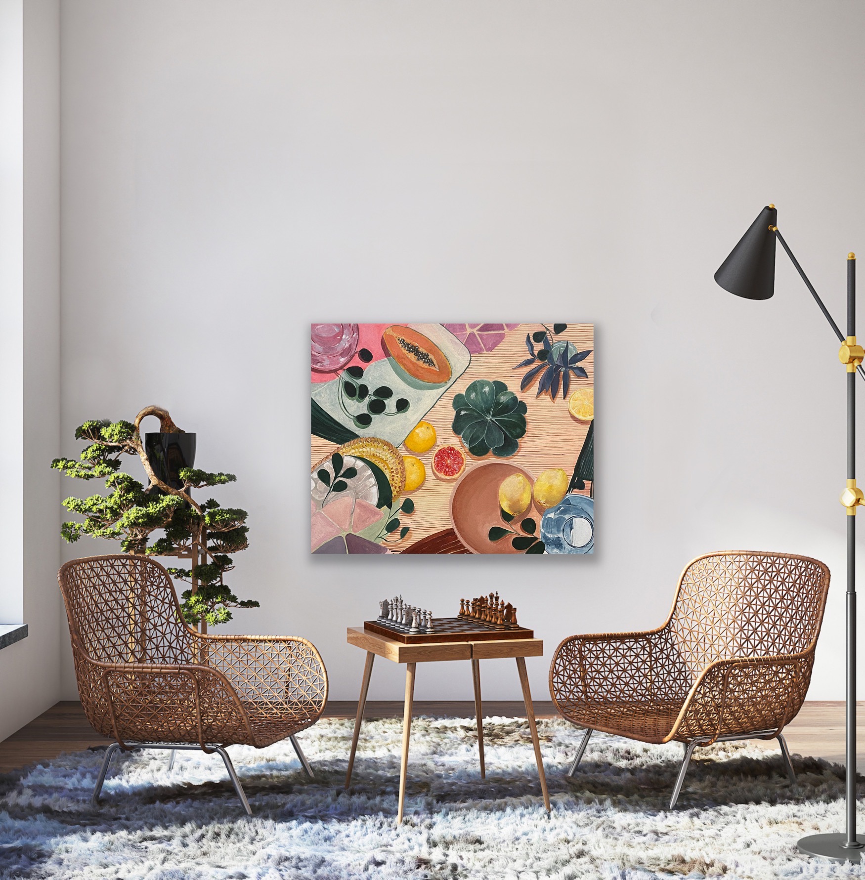 Vanessa Maver Still Life Original Painting Zest For Life 028