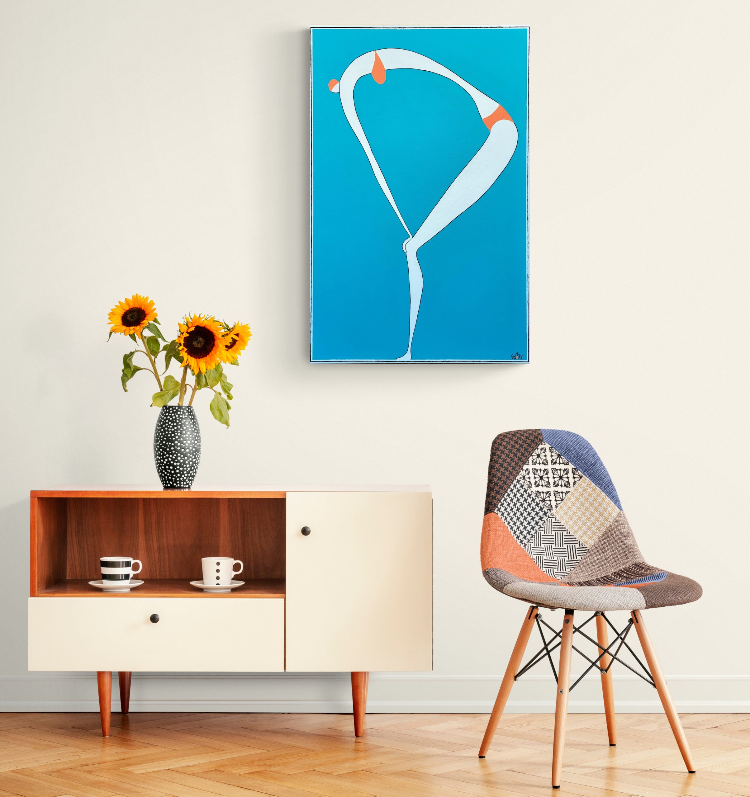 Swimmer Resting With Hands On Knees 2023 Mockup Room (2)