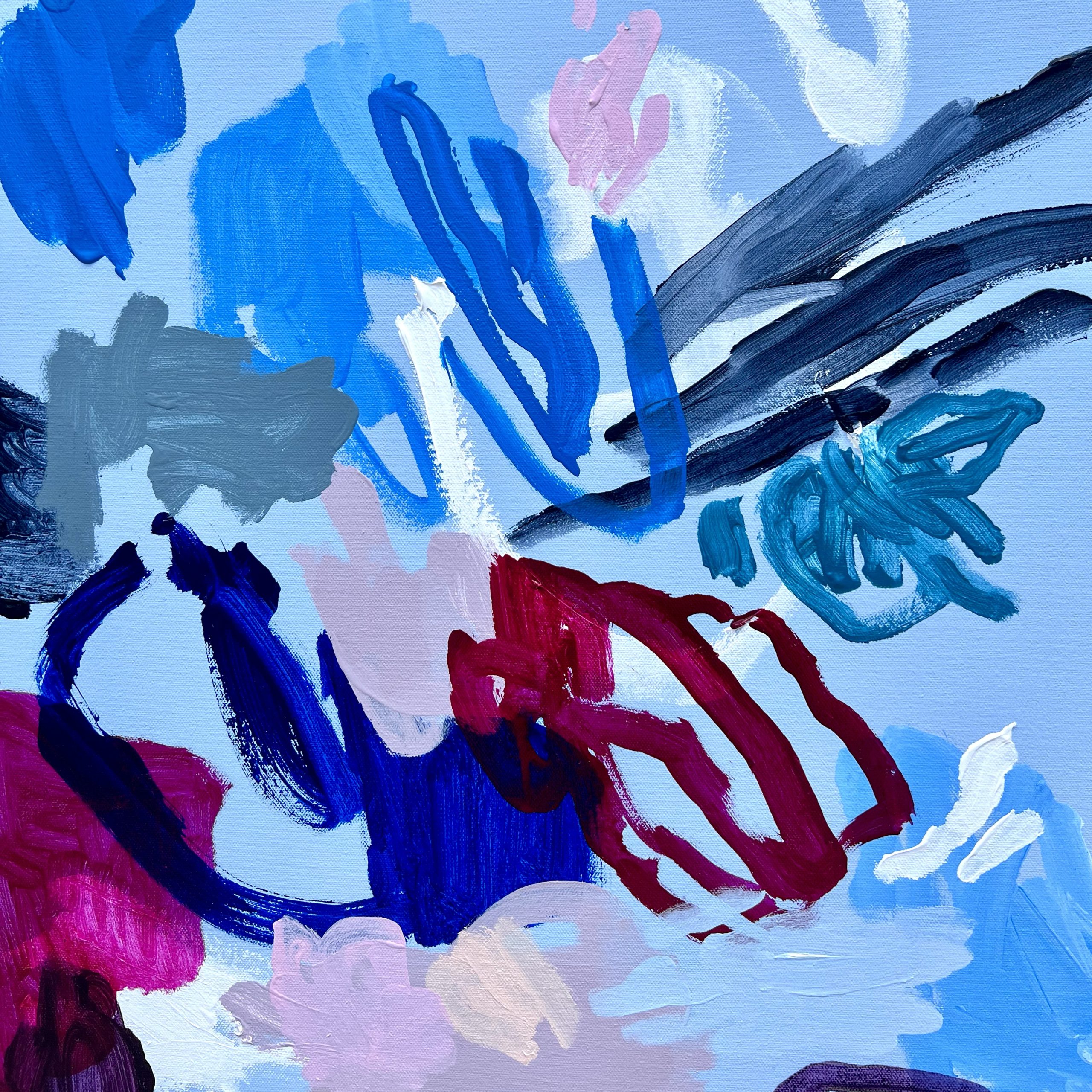 I Saw You Swimming Beside Me Rebecca Koerting Modern Reef Abstract Detail 1