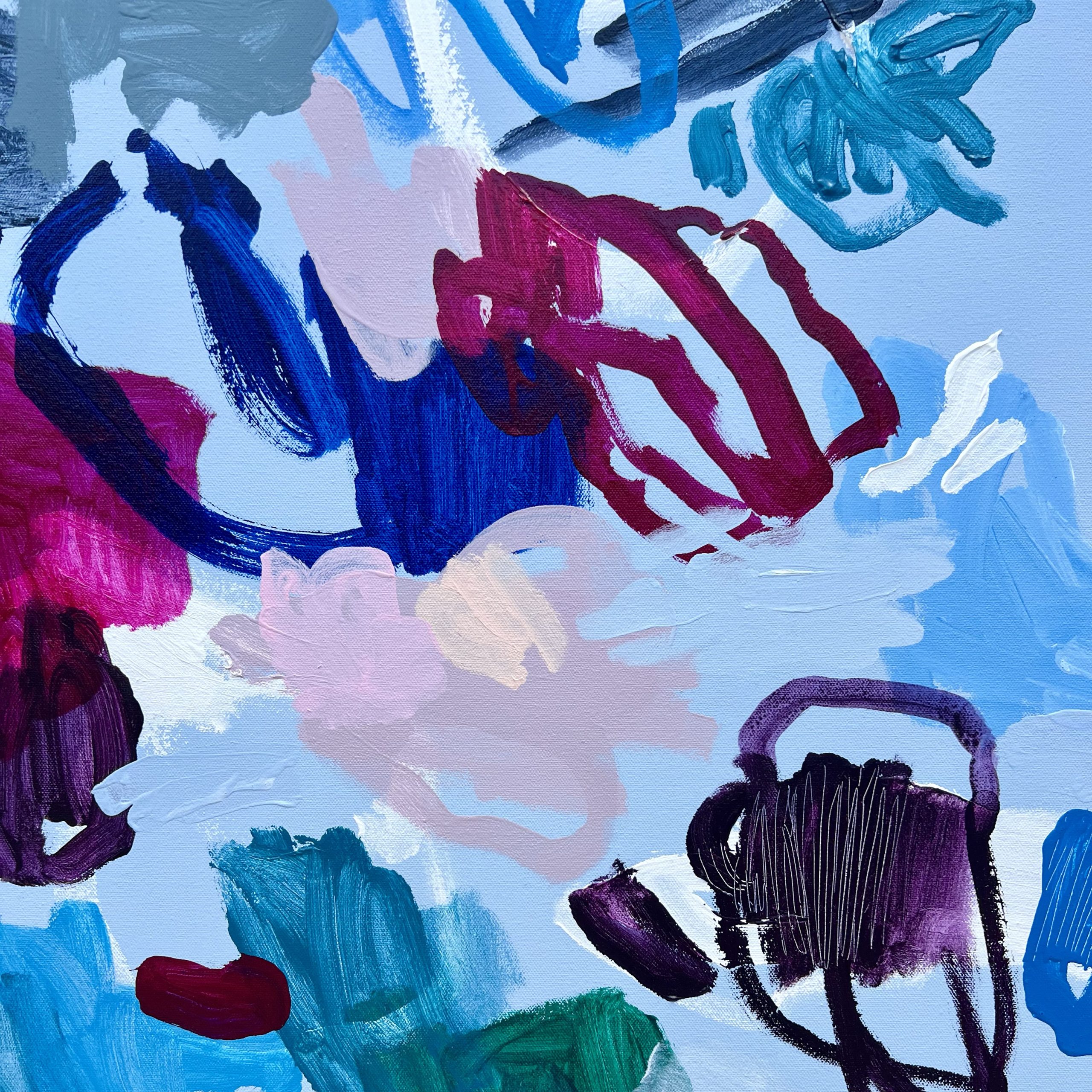 I Saw You Swimming Beside Me Rebecca Koerting Modern Reef Abstract Detail 4