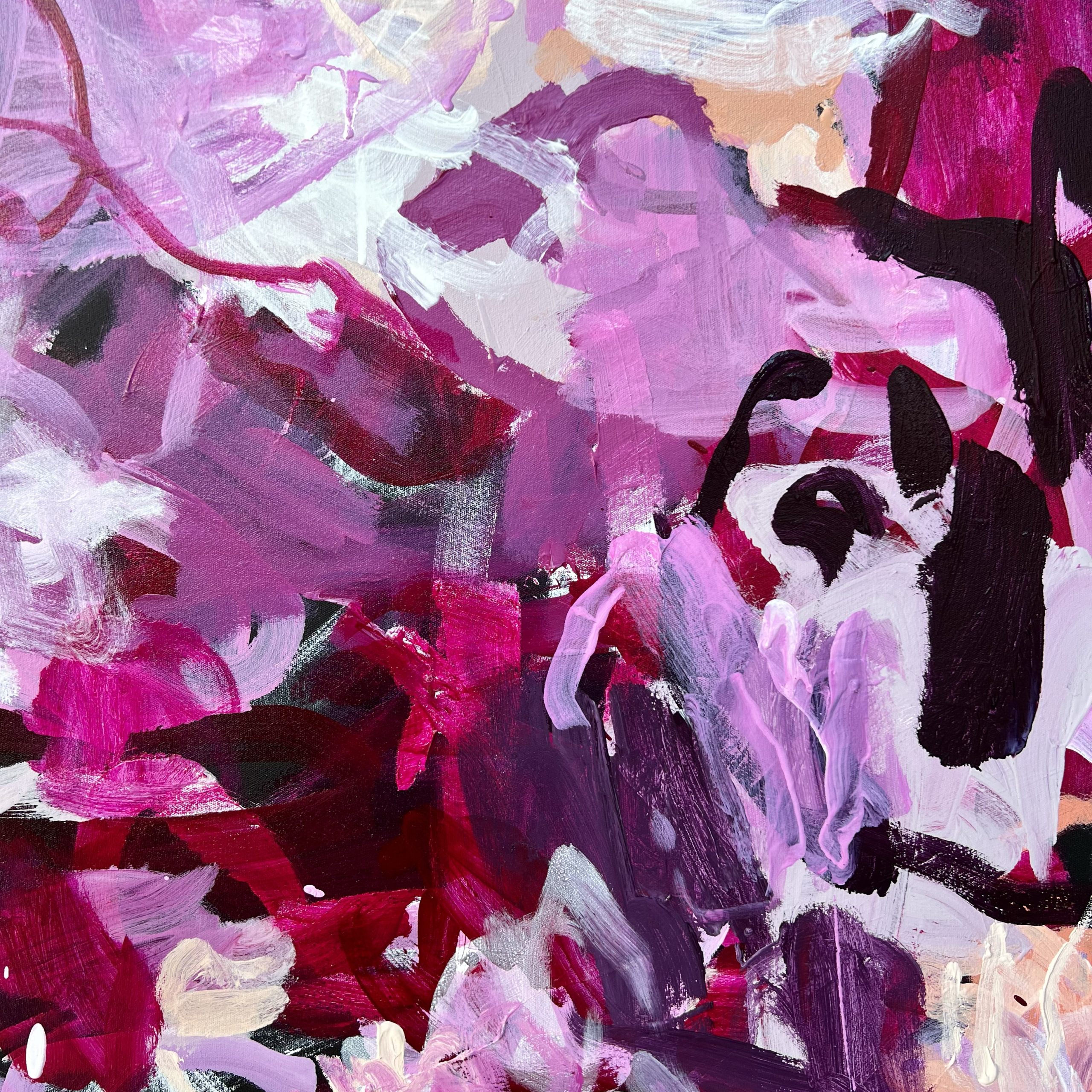 The Feeling At Midnigh Rebecca Koerting Pink Modern Abstract Detail 1