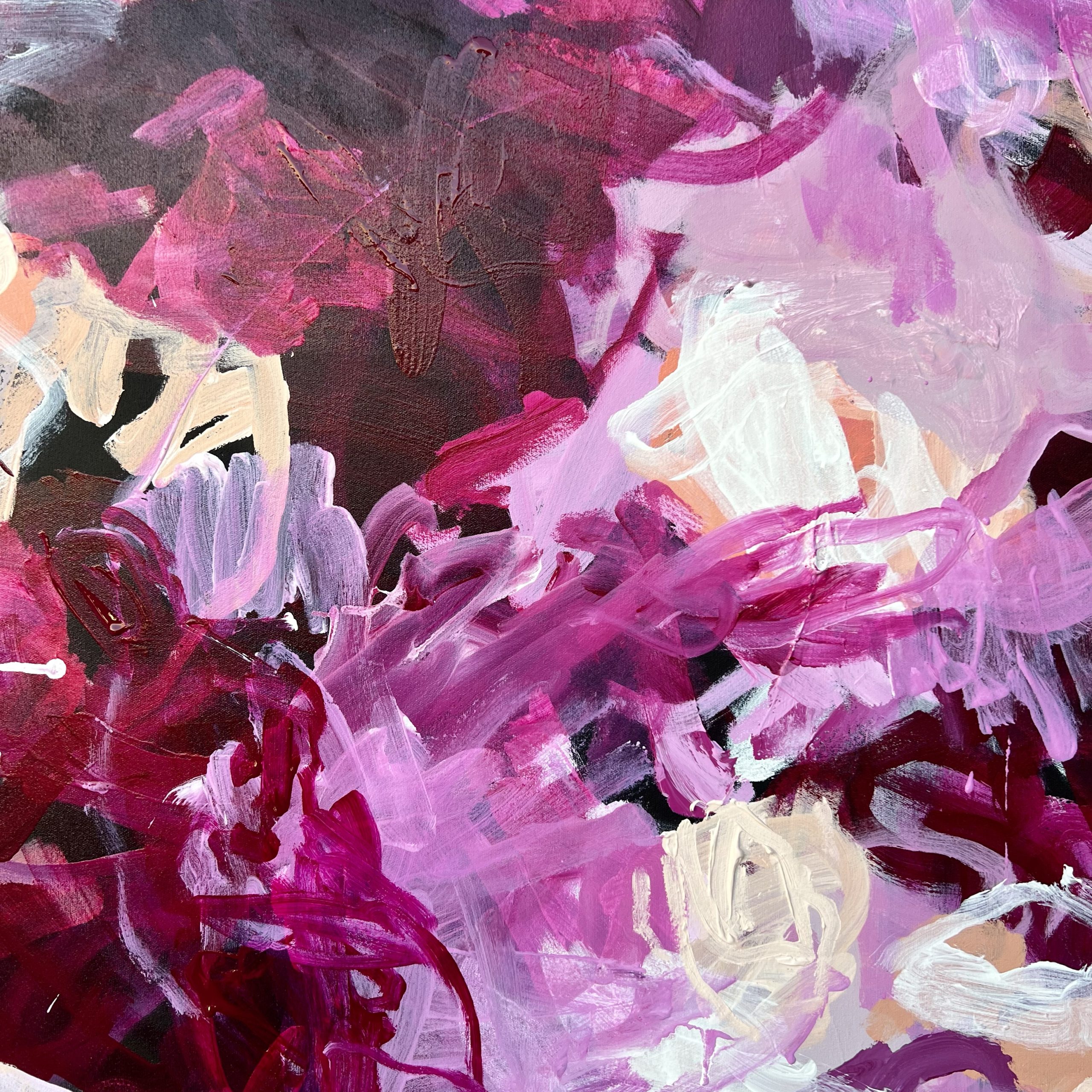 The Feeling At Midnigh Rebecca Koerting Pink Modern Abstract Detail 3