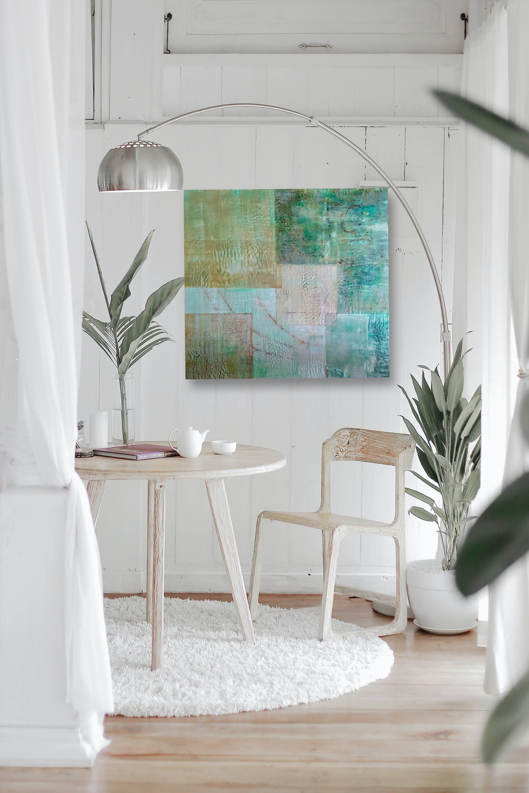 Ephemeral Series 1, Encaustic On Board, 60x60cm 1