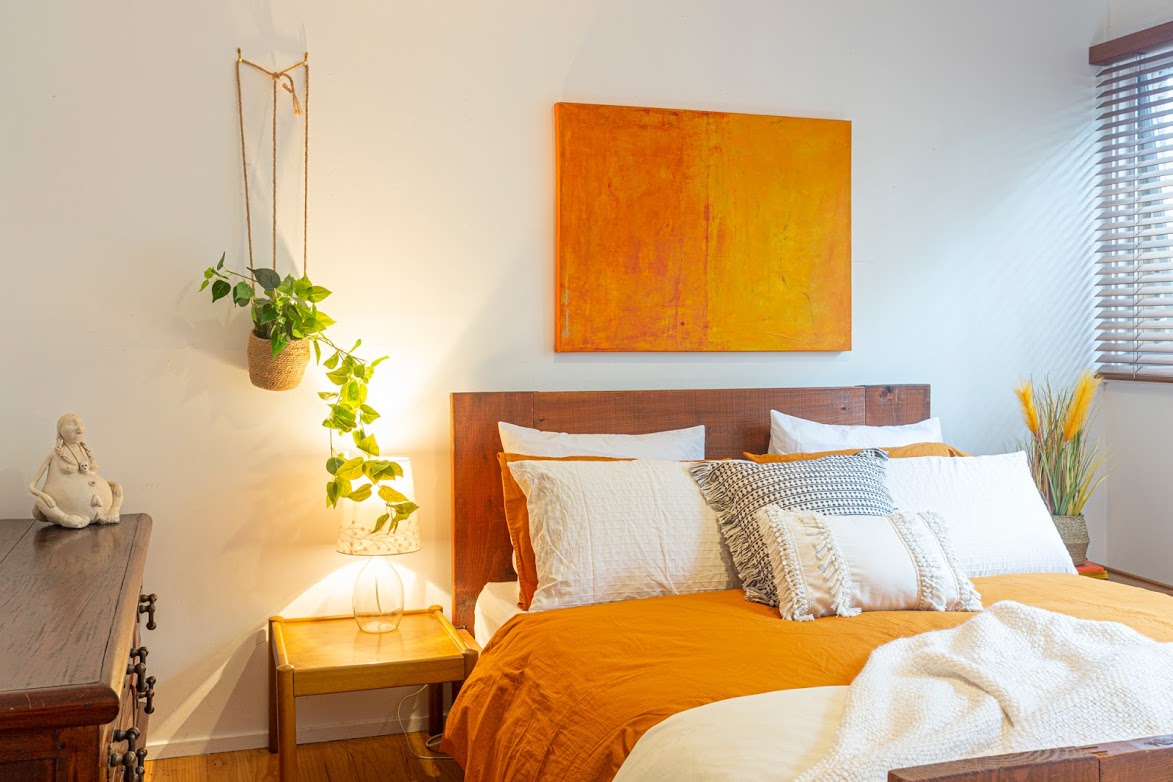 Giallo Su Rosso, Acrylic On Canvas, 75x100cm