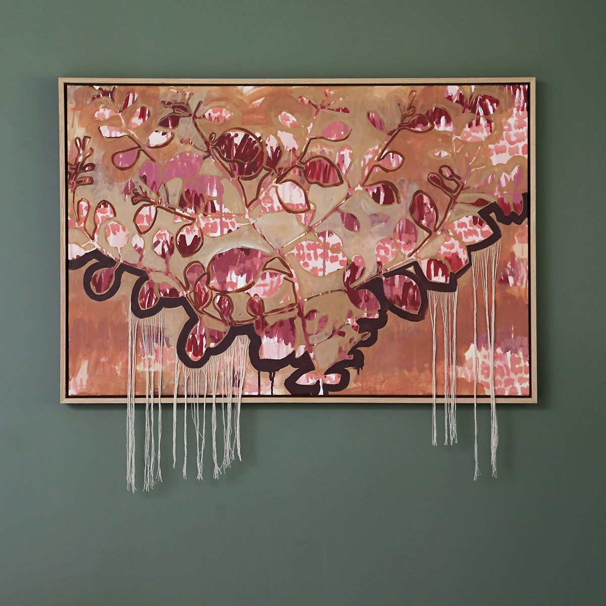 Lr 28 Ovata Form I Smith And Brooks Art Smith&brooks Abstract Landscape Art Australian Comtemporary Artist Brown Art Tactile Art Swamp Gum Melbourne Native Plants Ready To Hang Art