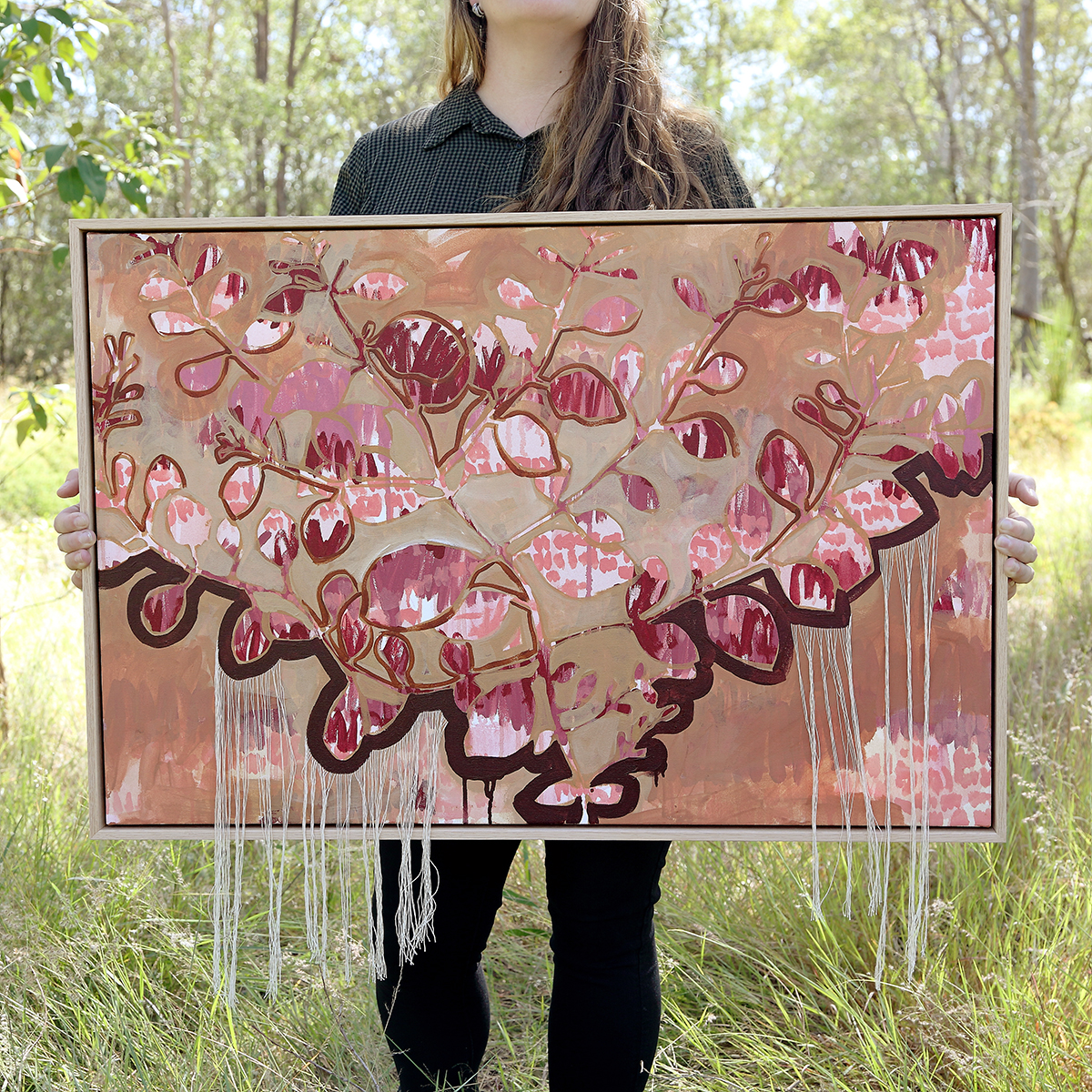 Lr 11 Ovata Form I Smith And Brooks Art Smith&brooks Abstract Landscape Art Australian Comtemporary Artist Brown Art Tactile Art Swamp Gum Melbourne Native Plants Ready To Hang Art