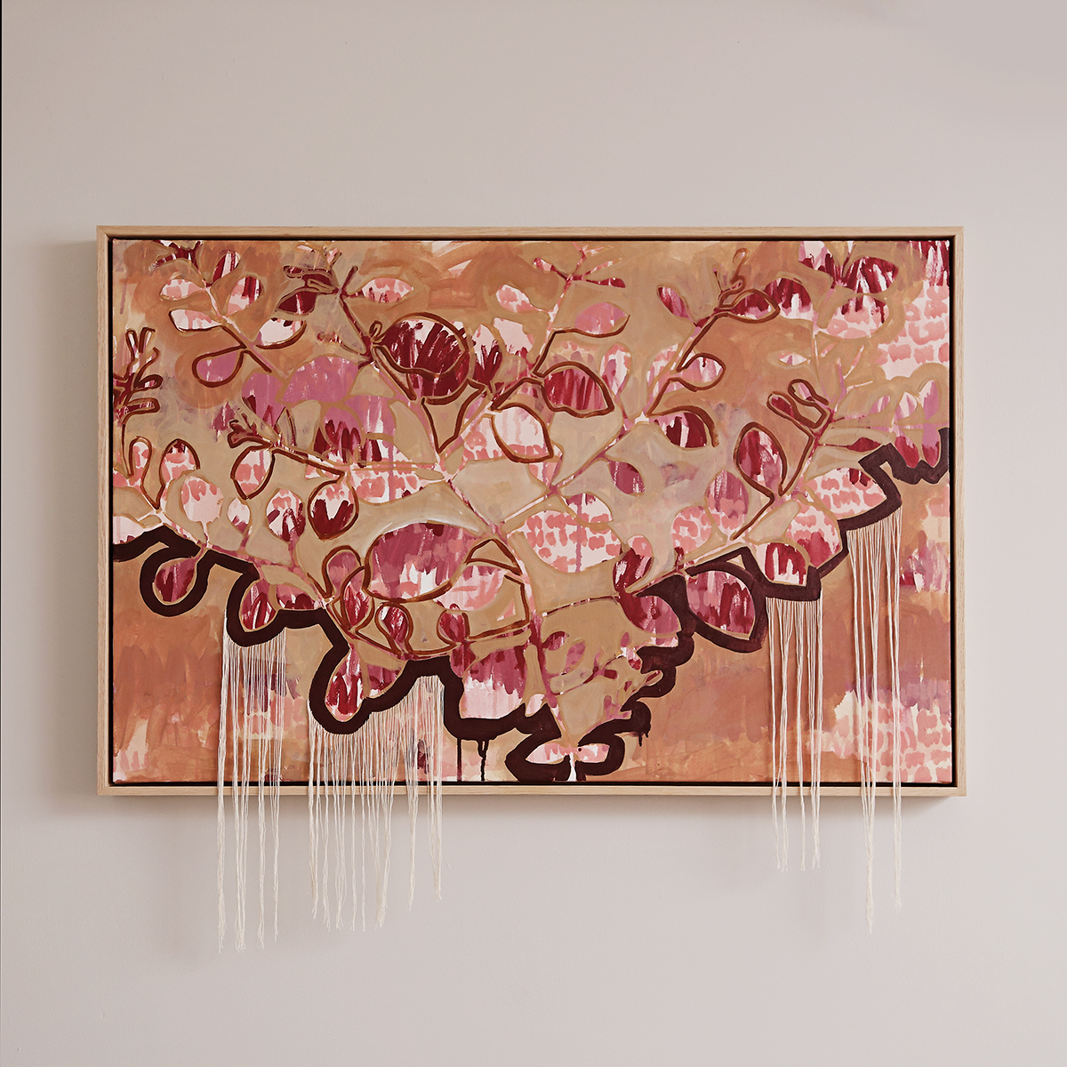 Lr 56 Ovata Form I Smith And Brooks Art Smith&brooks Abstract Landscape Art Australian Comtemporary Artist Brown Art Tactile Art Swamp Gum Melbourne Native Plants Ready To Hang Art