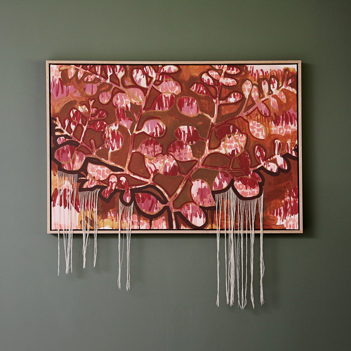 Lr 23 Ovata Form Ii Smith And Brooks Art Smith&brooks Abstract Landscape Art Australian Comtemporary Artist Brown Art Tactile Art Swamp Gum Melbourne Native Plants Ready To Hang Art B