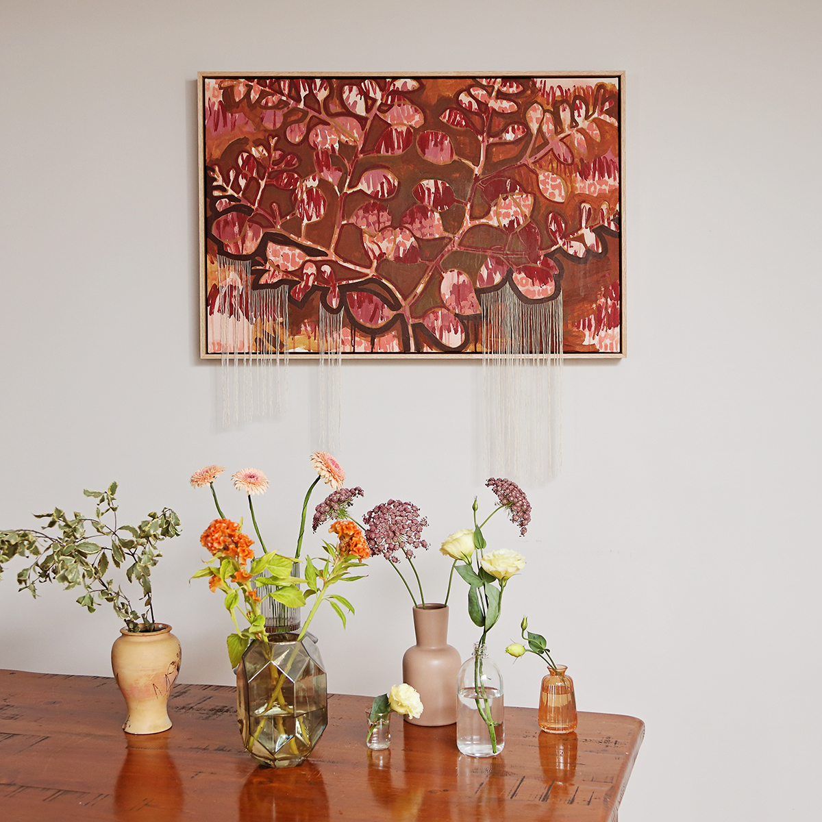 Lr 32 Ovata Form Ii Smith And Brooks Art Smith&brooks Abstract Landscape Art Australian Comtemporary Artist Brown Art Tactile Art Swamp Gum Melbourne Native Plants Ready To Hang Art