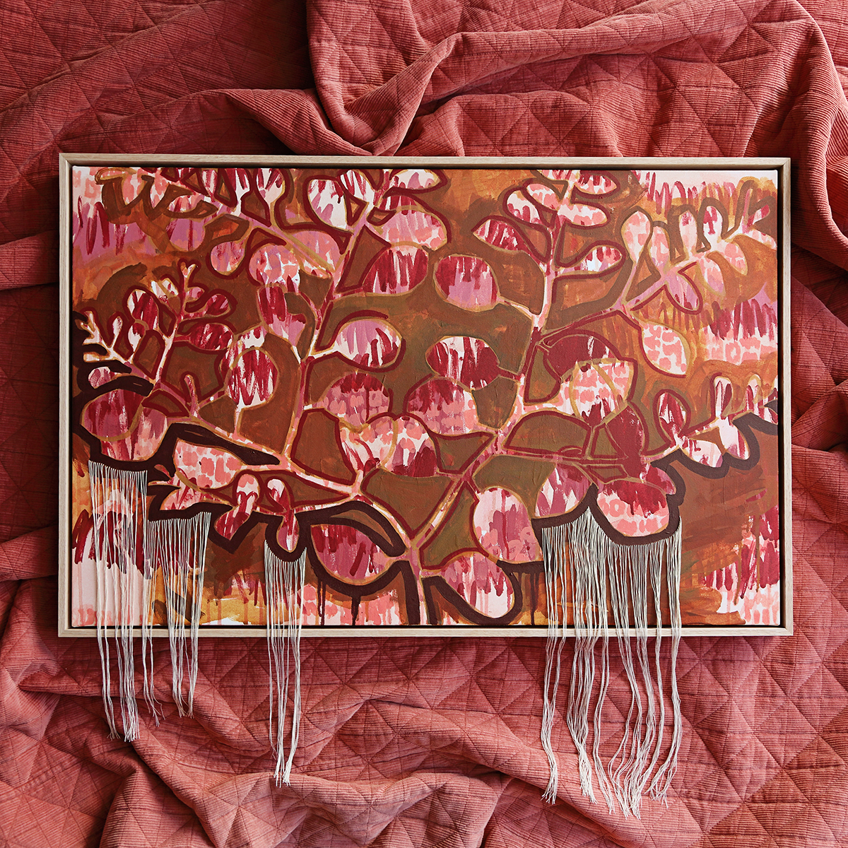 Lr 36 Ovata Form Ii Smith And Brooks Art Smith&brooks Abstract Landscape Art Australian Comtemporary Artist Brown Art Tactile Art Swamp Gum Melbourne Native Plants Ready To Hang Art