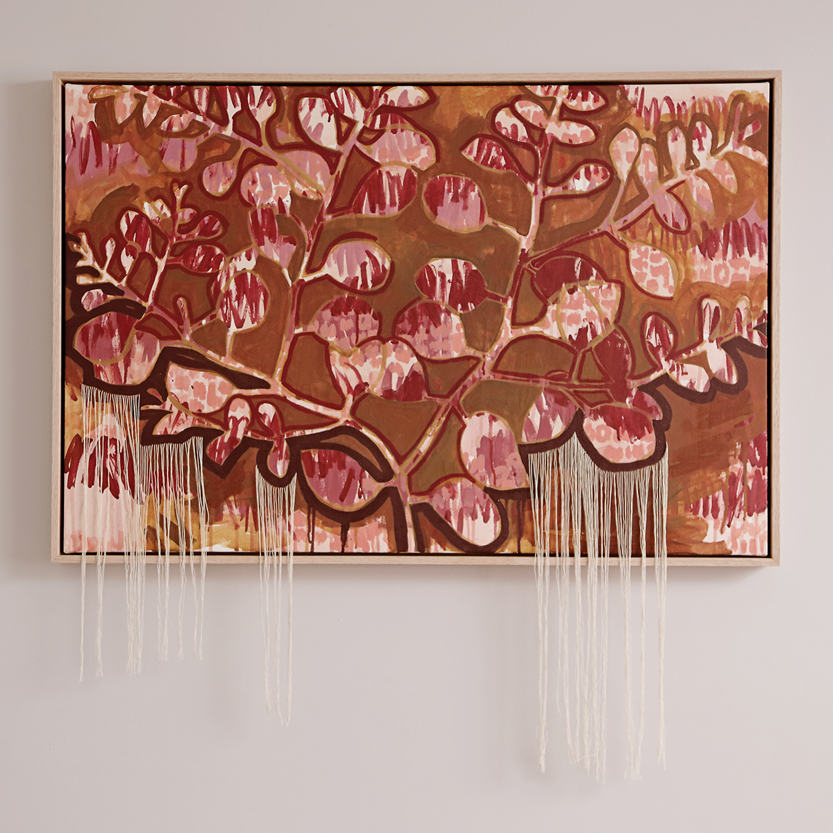 Lr 42 Ovata Form Ii Smith And Brooks Art Smith&brooks Abstract Landscape Art Australian Comtemporary Artist Brown Art Tactile Art Swamp Gum Melbourne Native Plants Ready To Hang Art