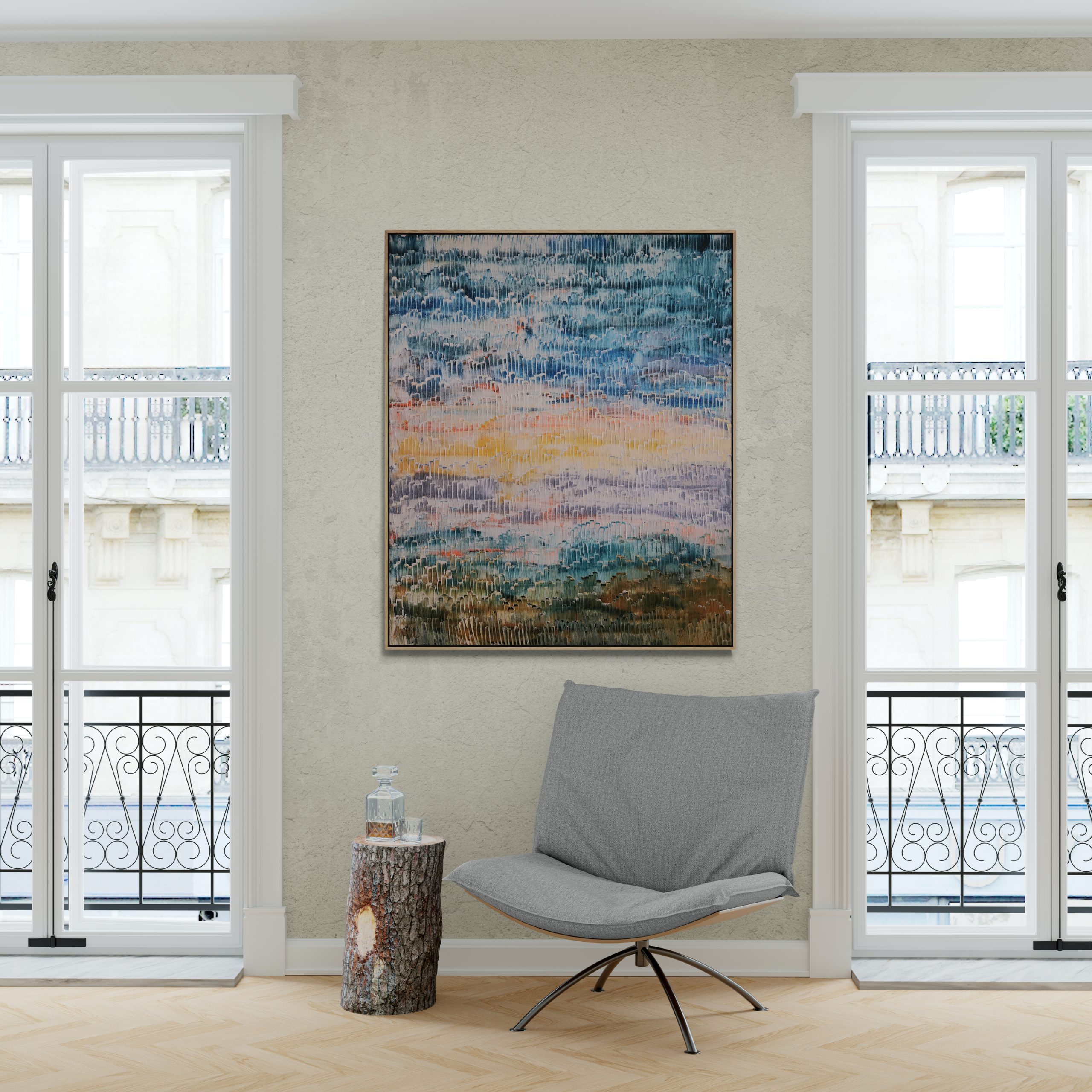 Comfy Chair Next To Log Plinth (2)