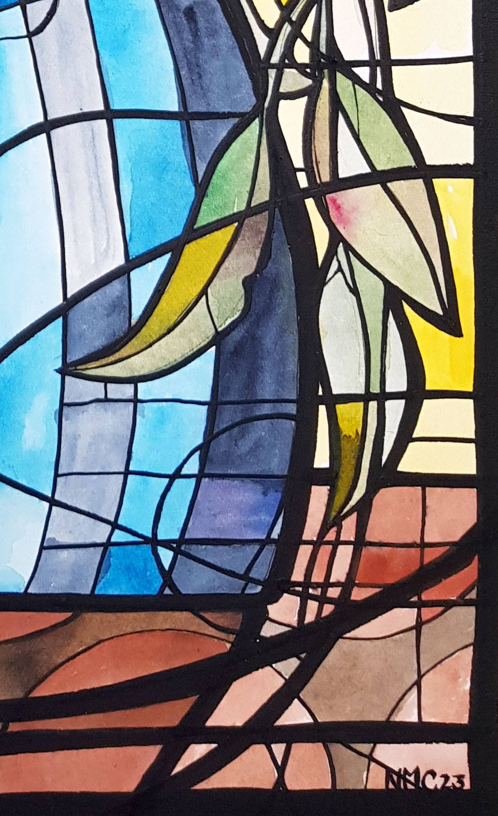 Afternoon Blooms By Nicola Cowie Ink