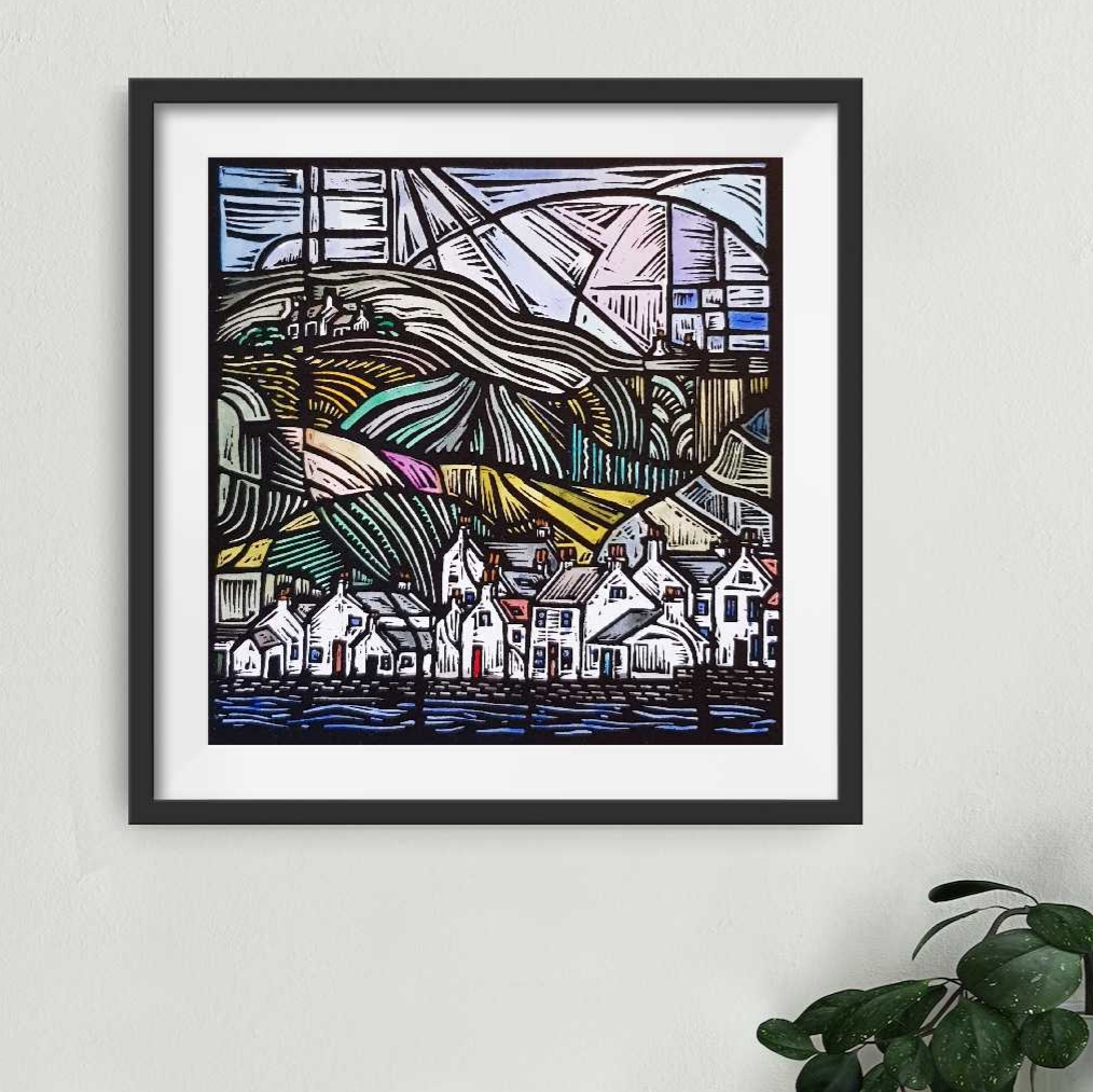 Cottages By The Sea In Colour By Nicola Cowie