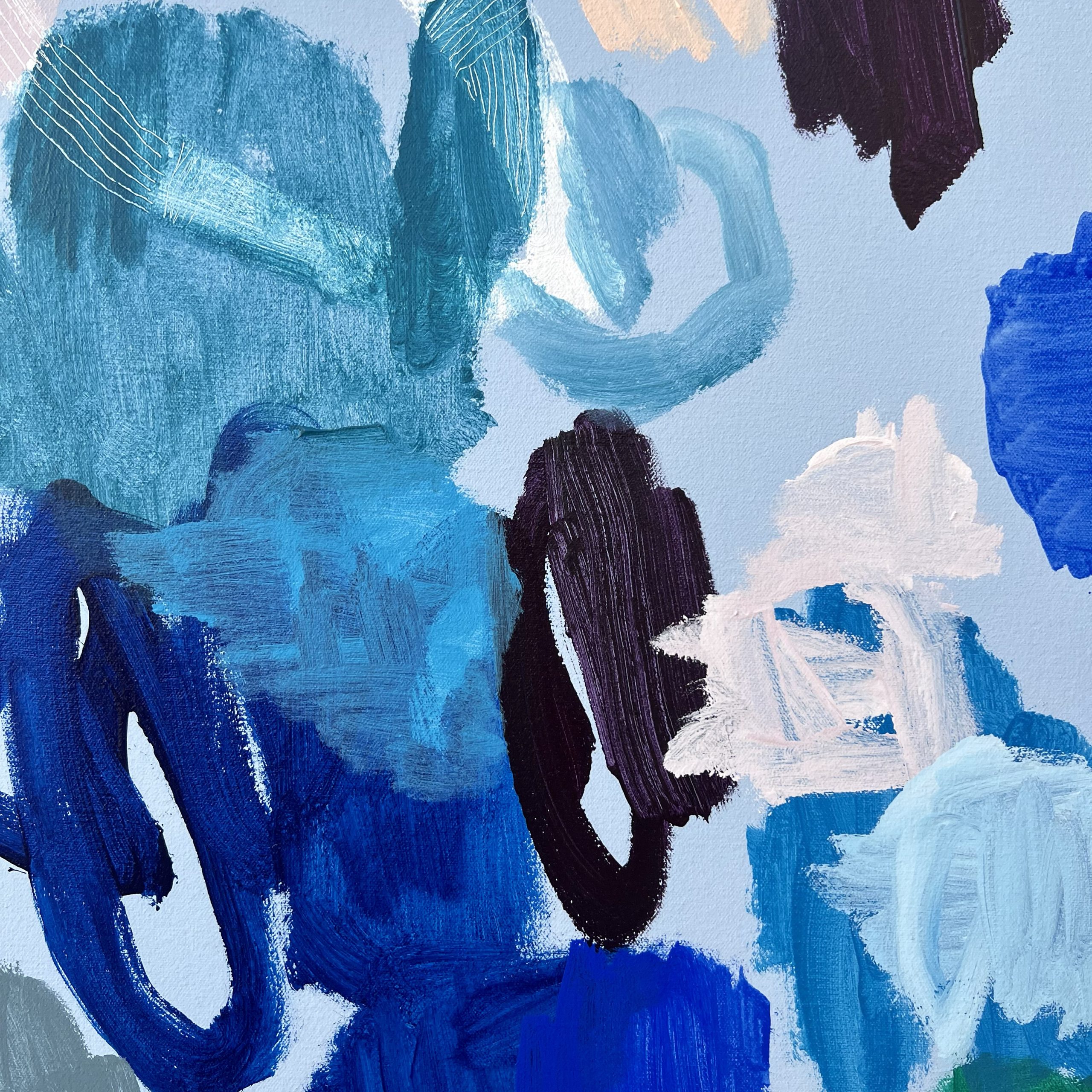 Maybe We Will Rebecca Koerting Blue Modern Abstract Detail 2