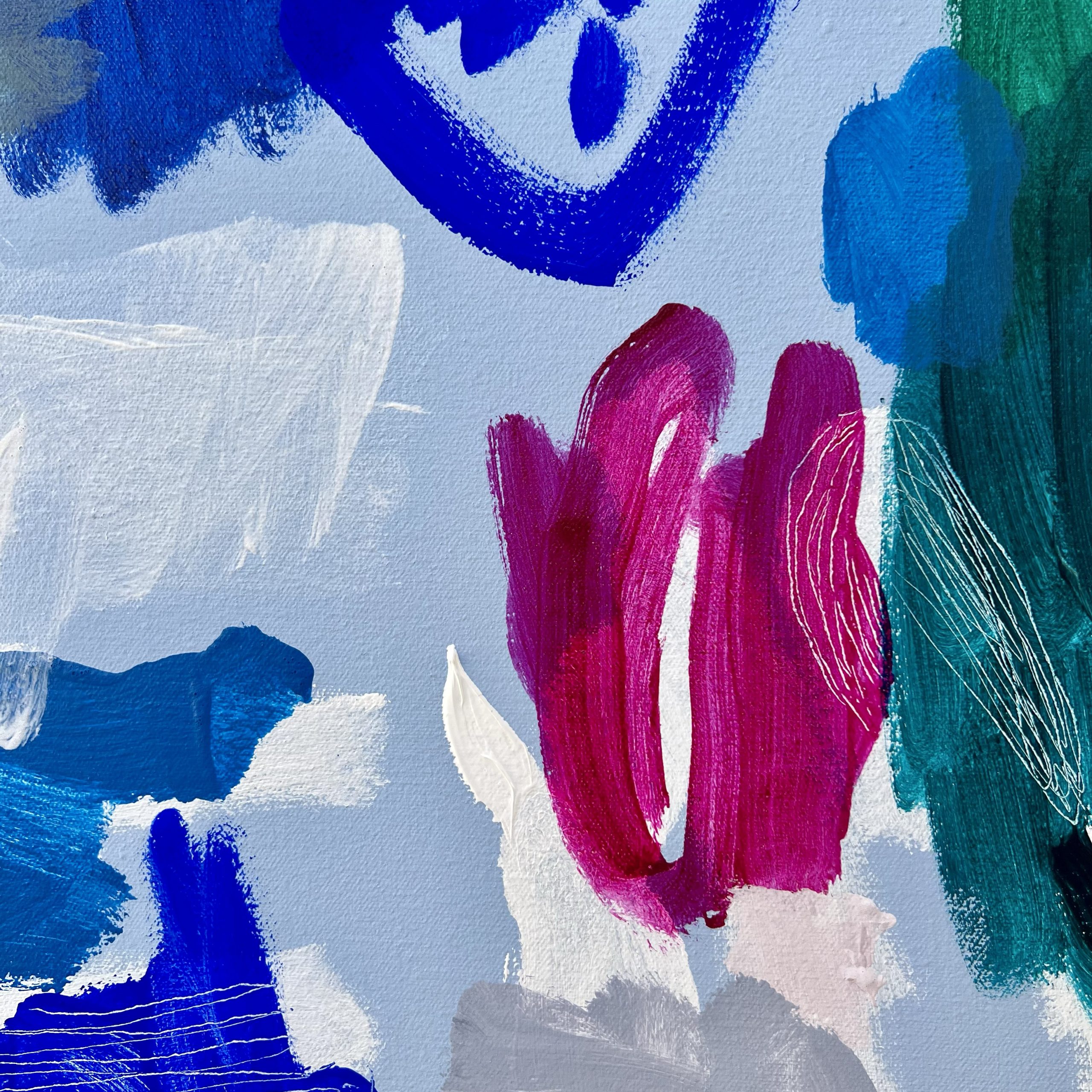 Maybe We Will Rebecca Koerting Blue Modern Abstract Detail 3