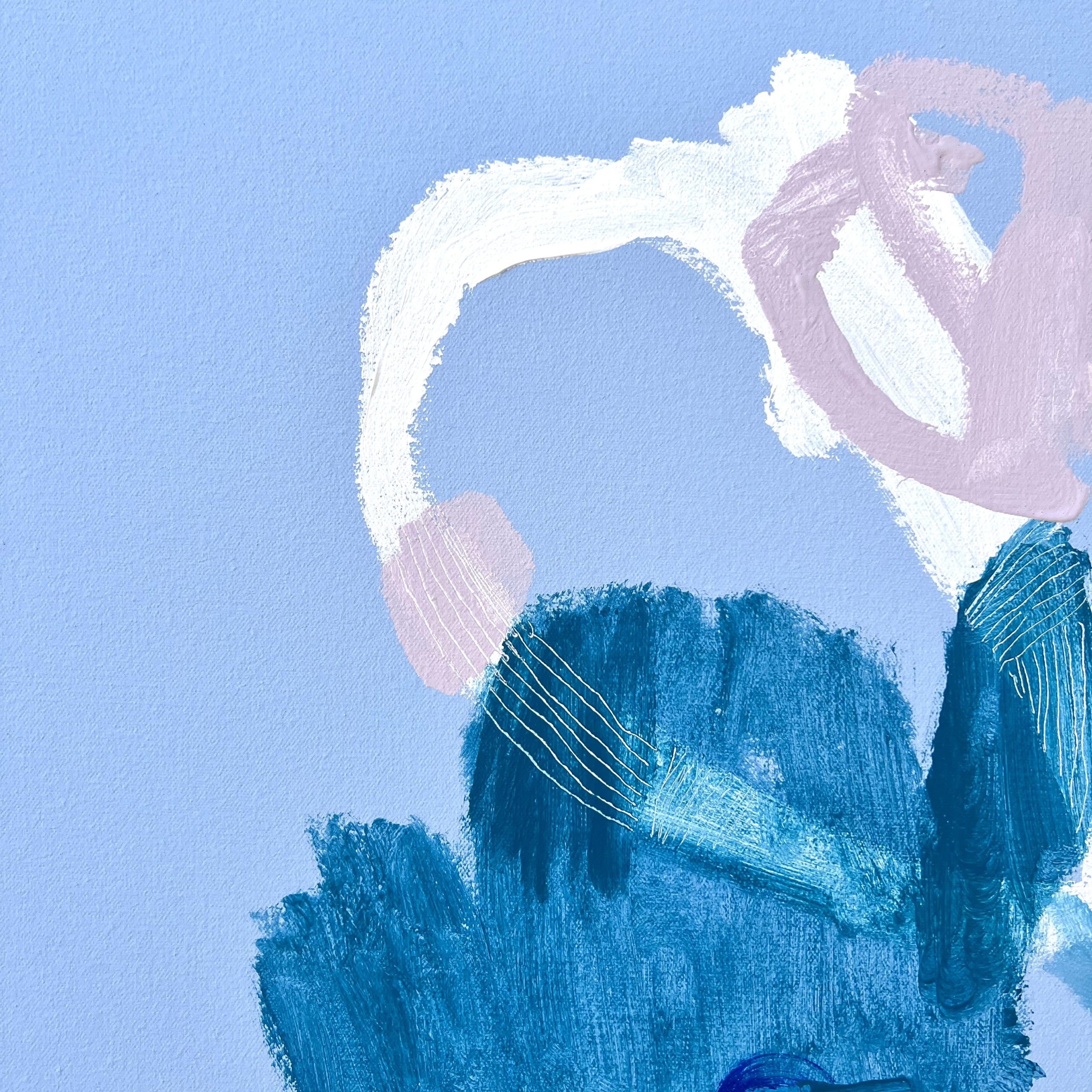 Maybe We Will Rebecca Koerting Blue Modern Abstract Detail 4