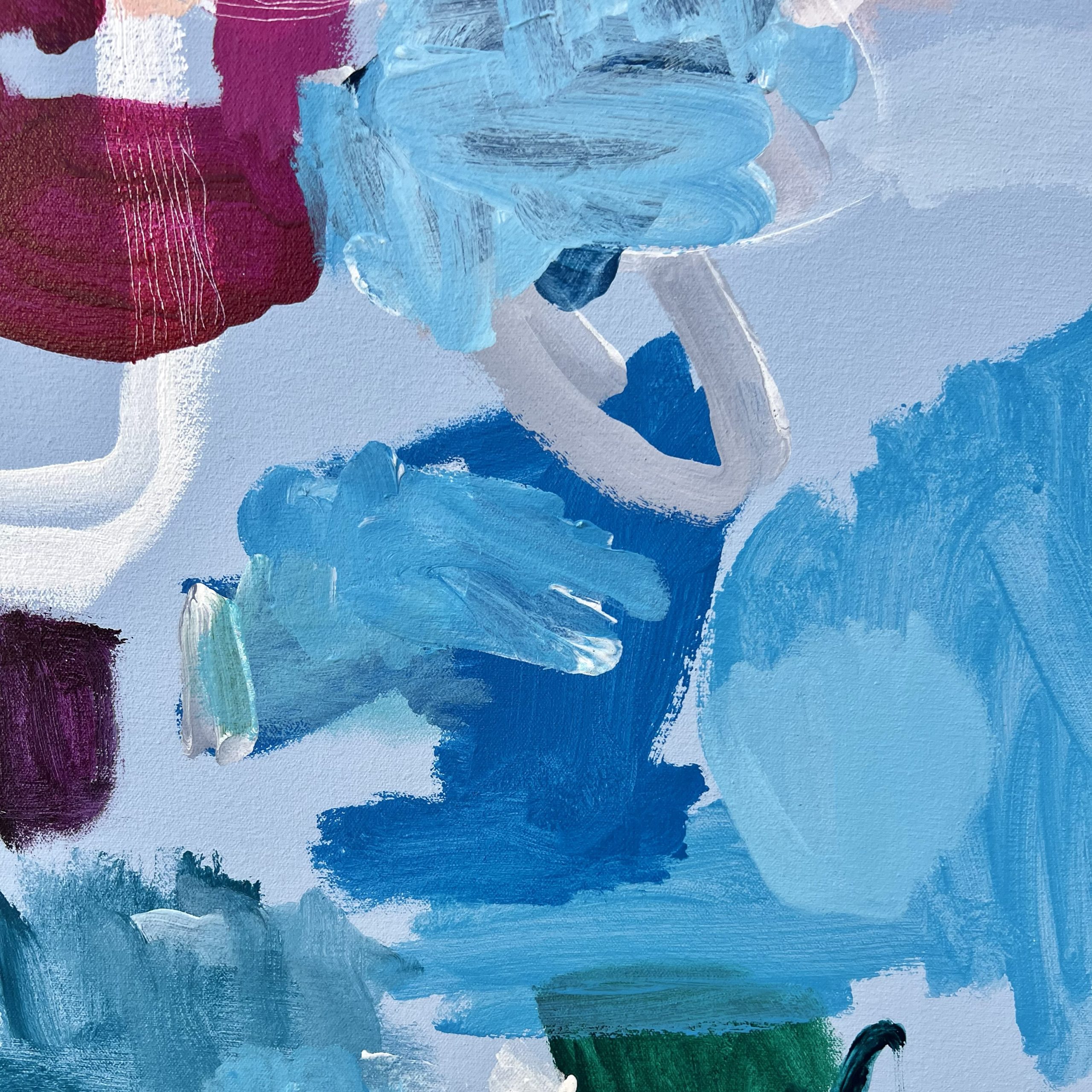 Maybe We Will Rebecca Koerting Blue Modern Abstract Detail 6