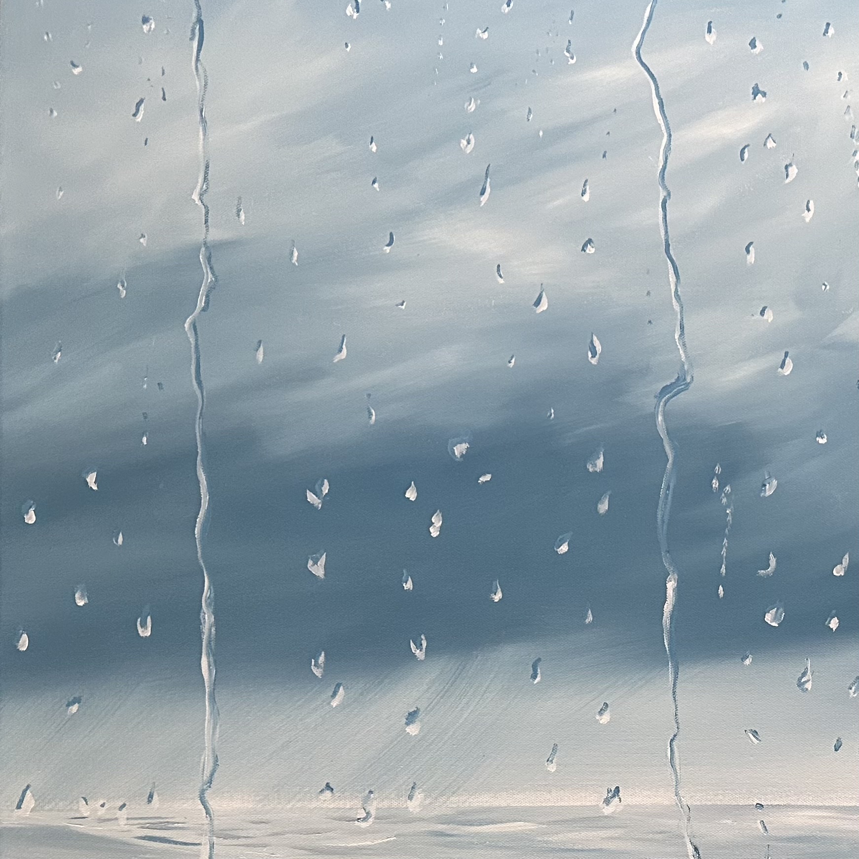 Close Up Alanah Jarvis Rain Painting Cant You See Its Just Rainin