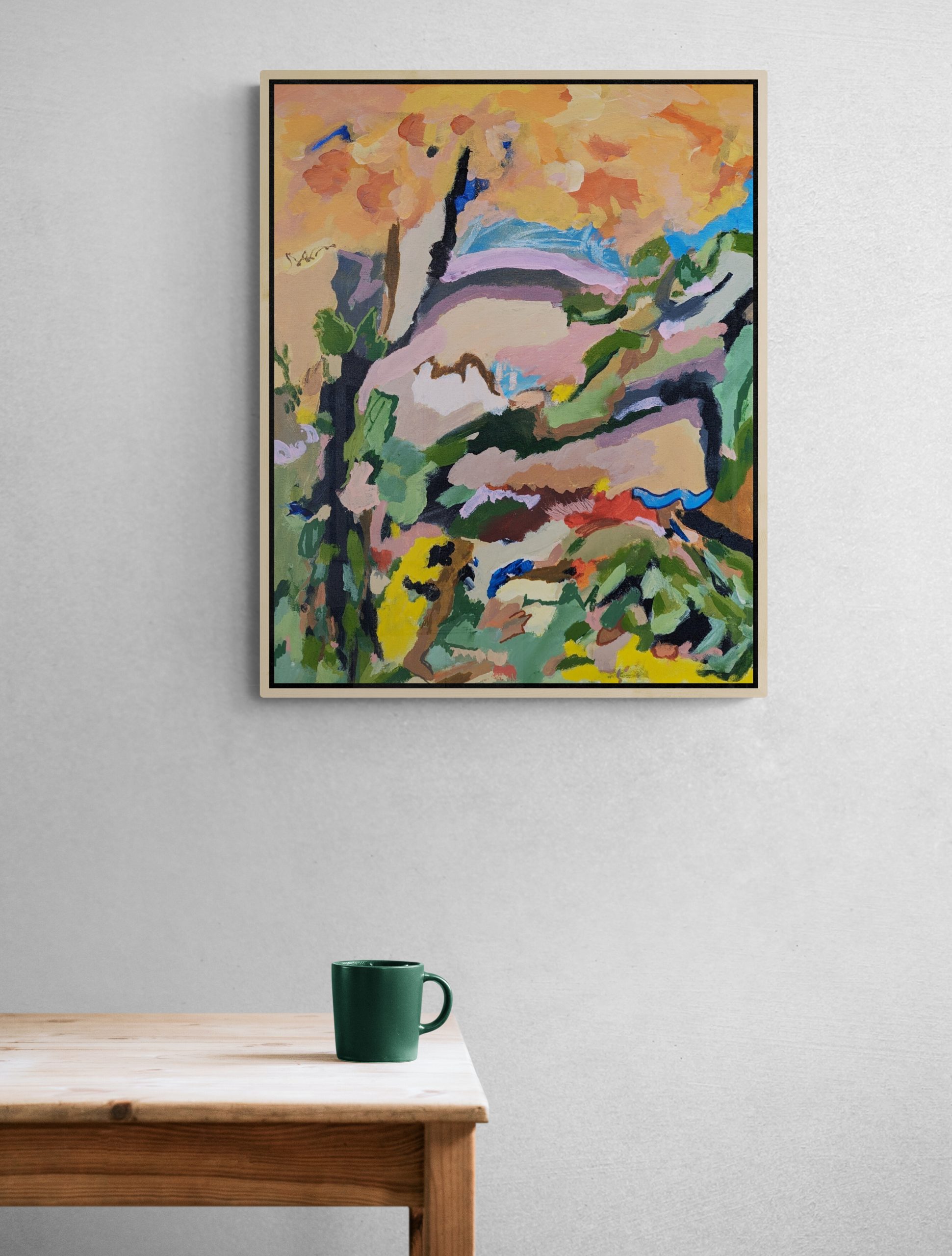 Coffee Mug Sitting On Table (4)