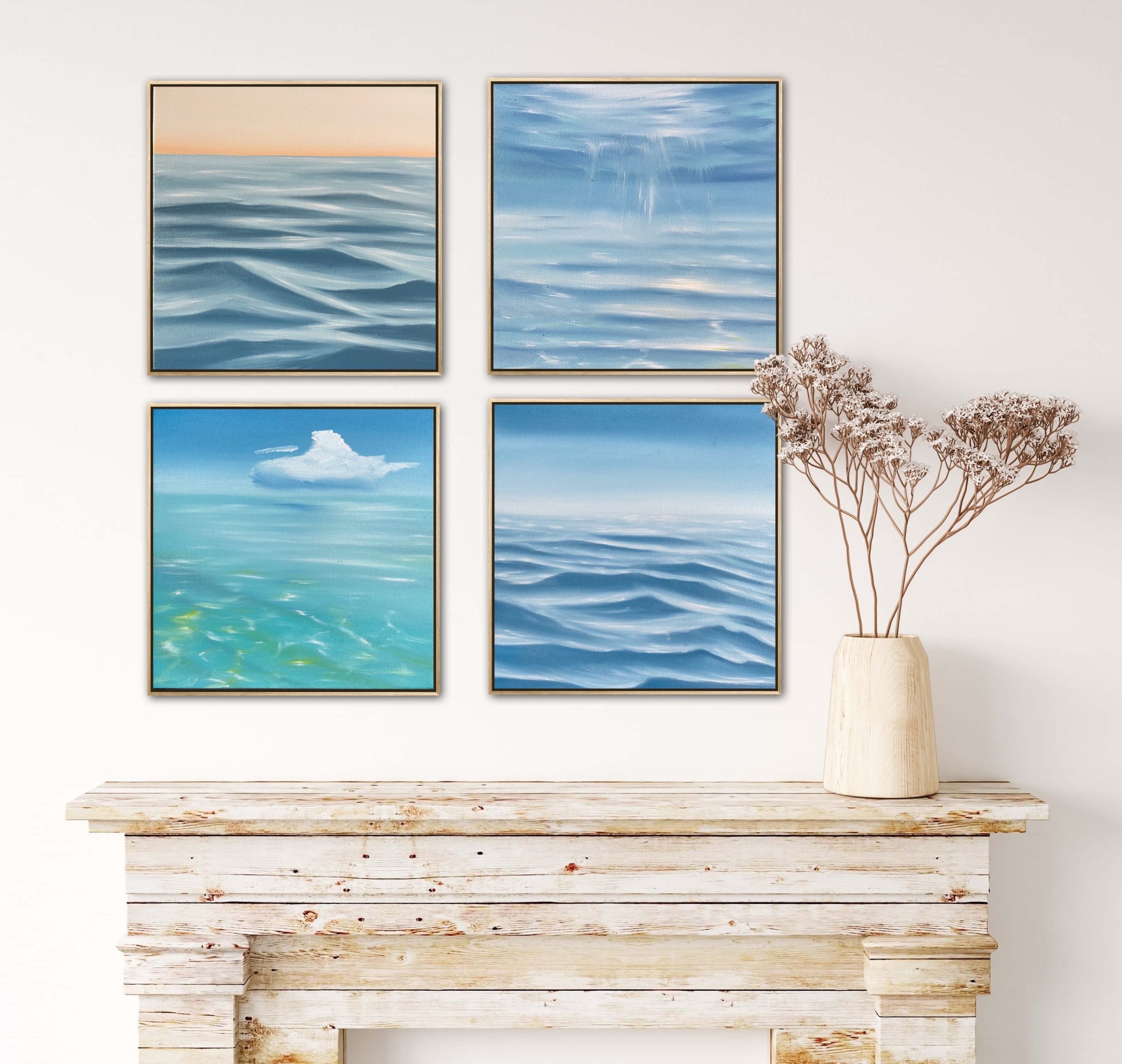 Alanah Jarvis Ocean Art Polyditch Framed Rustic Interior