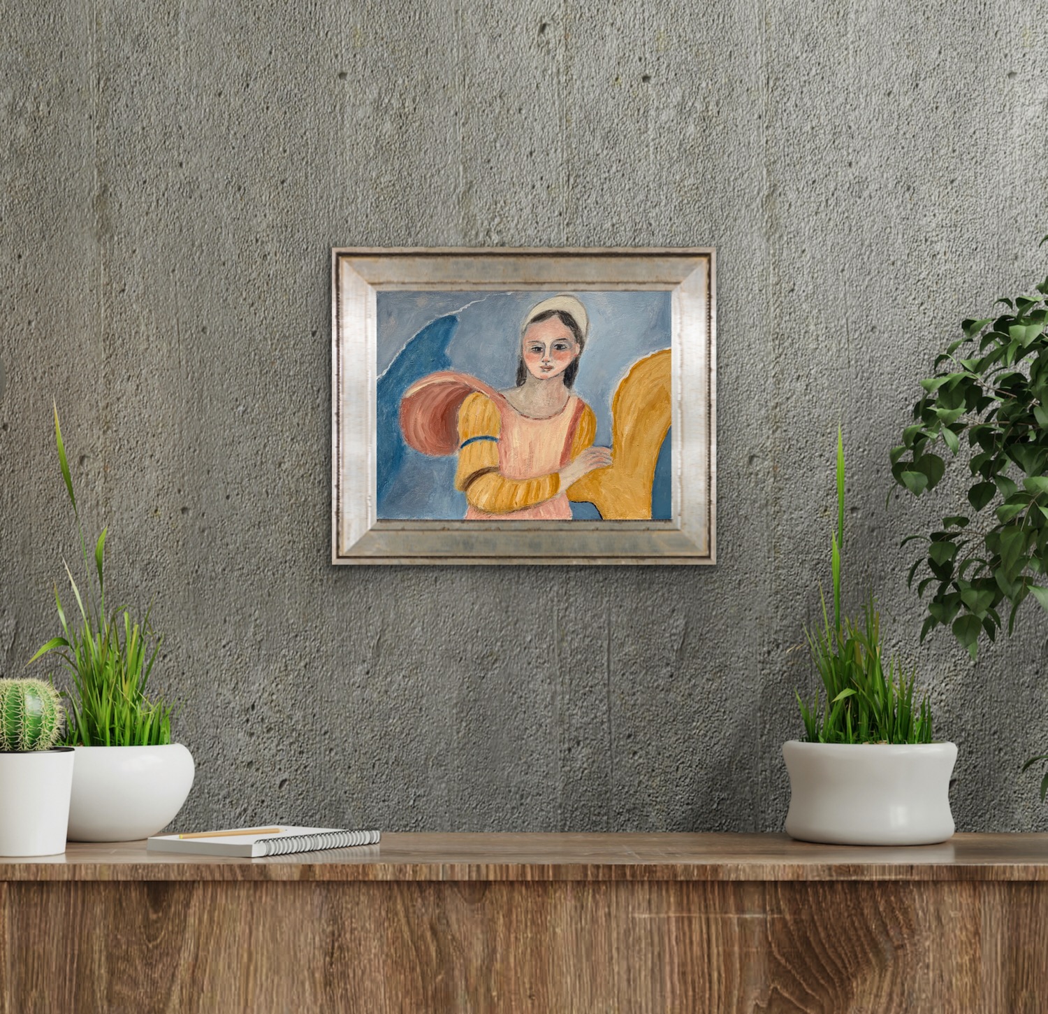 Angela 2 Insitu Grey Wall