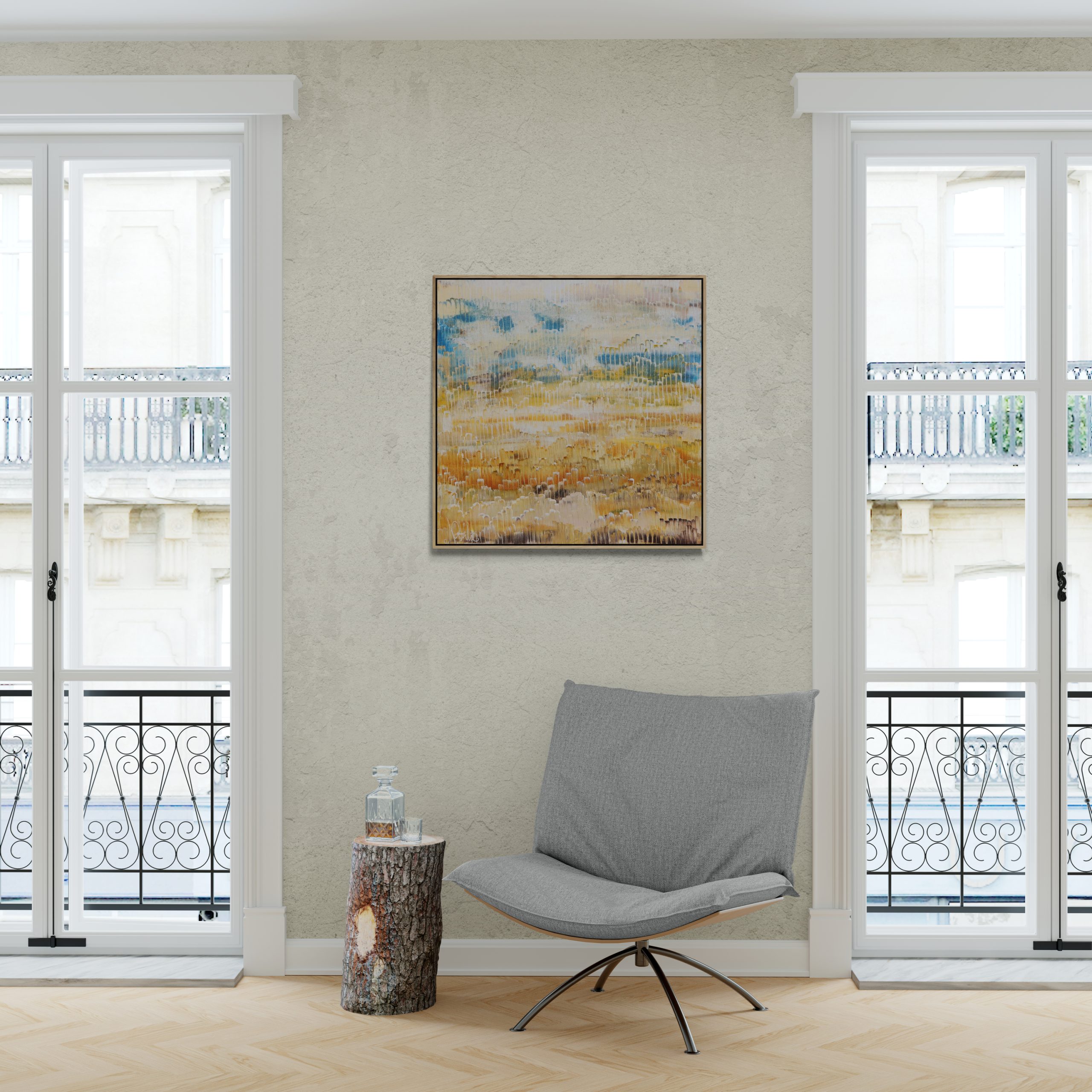 Comfy Chair Next To Log Plinth (3)