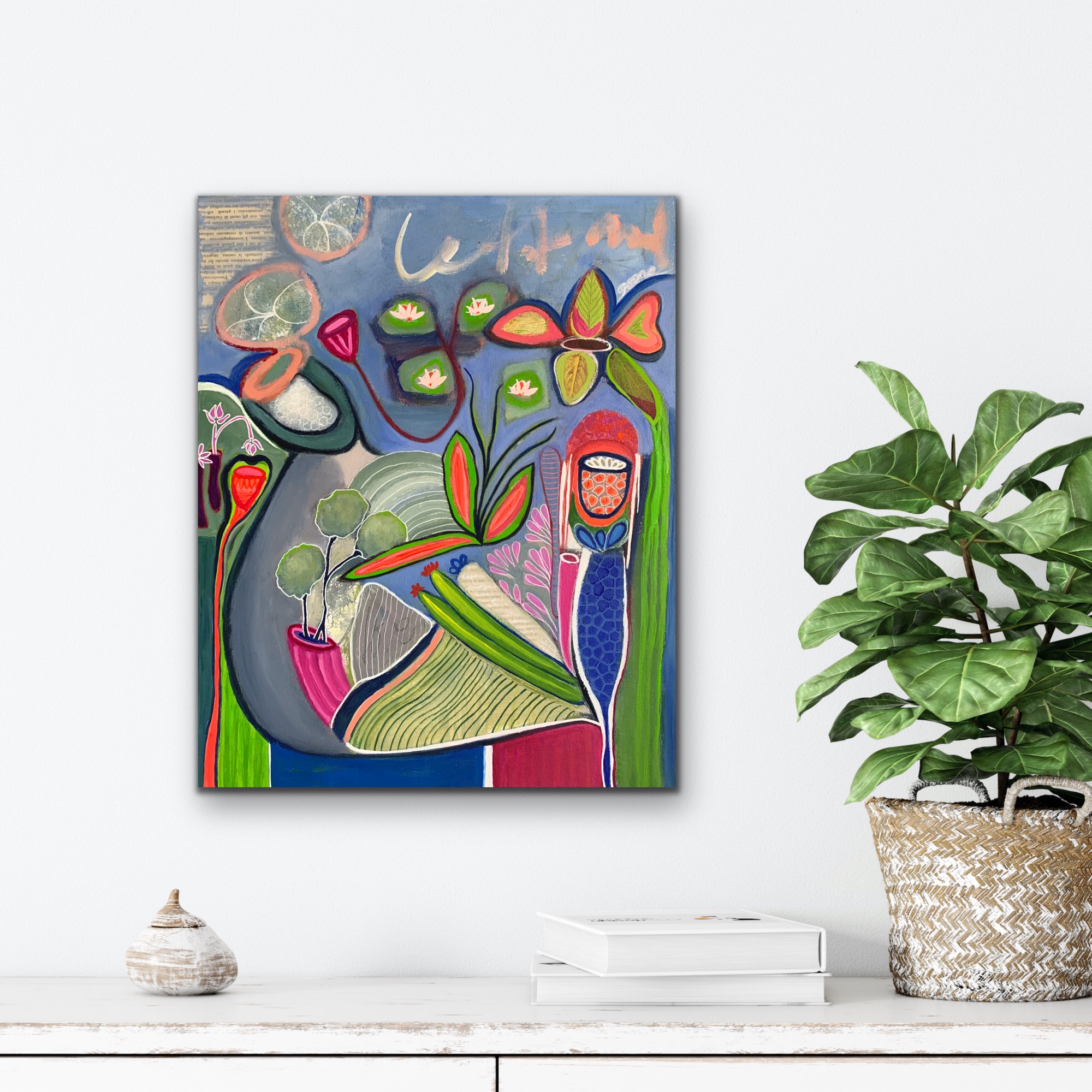 Left And Gone Insitu White Wall