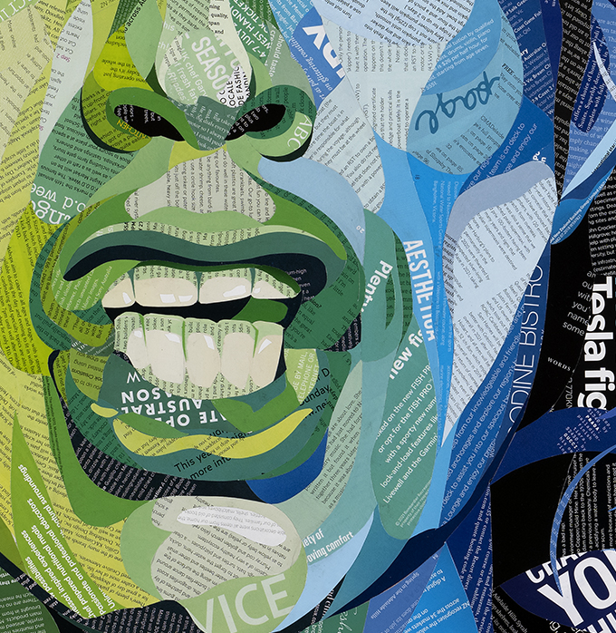 Sue Dowse Lips Like Jagger Detail