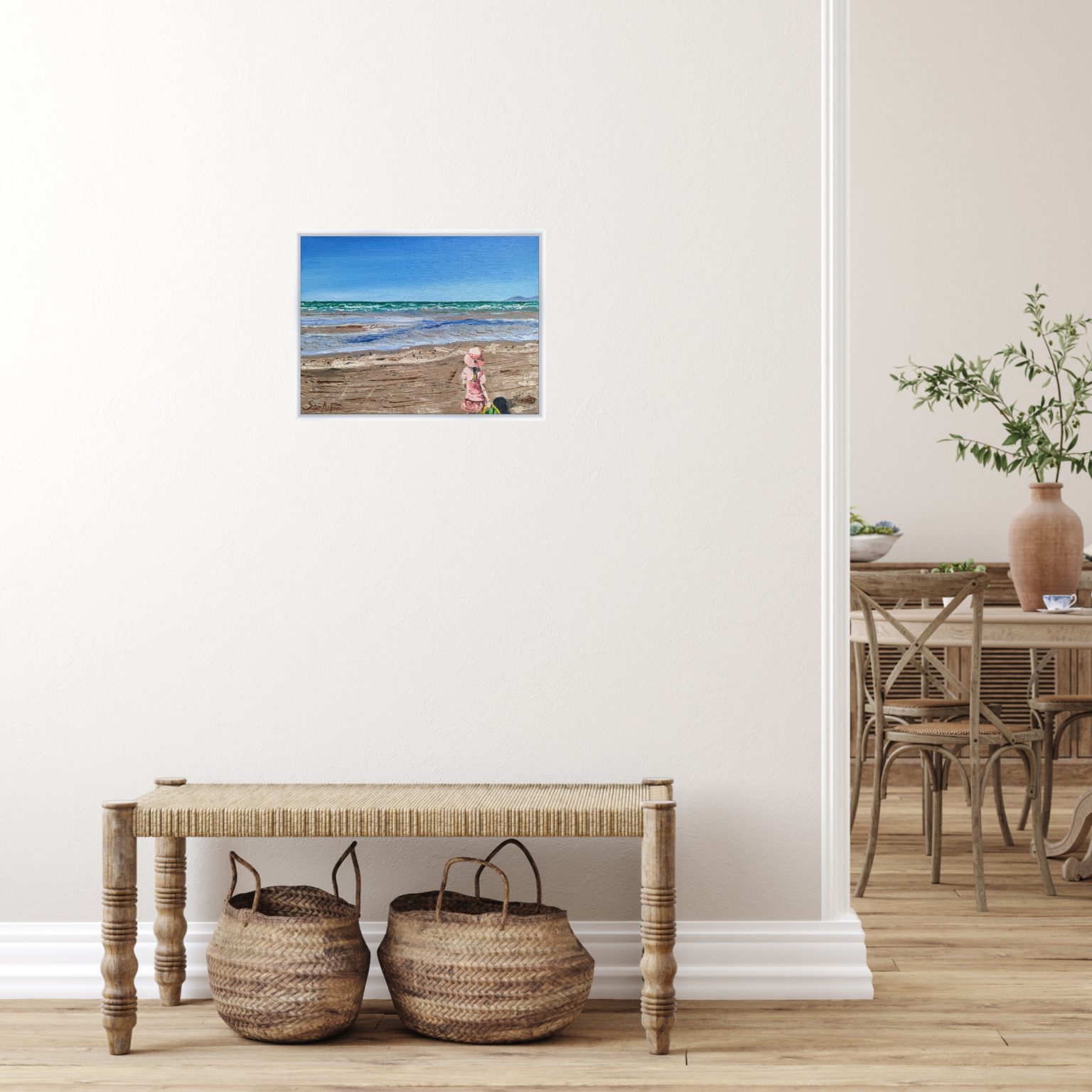 Beach, bucket and spade - Art Lovers Australia