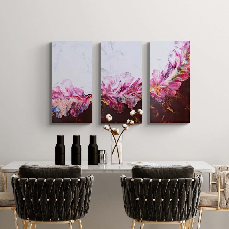 Rosy Melody (Triptych)