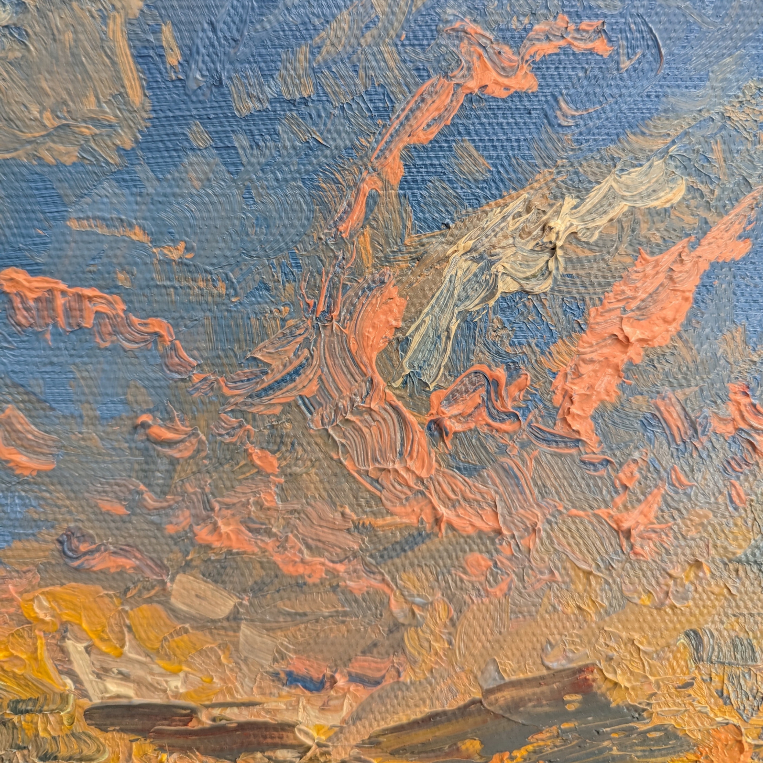 Sam Askin Sunflower Field Sunset Pink Clouds