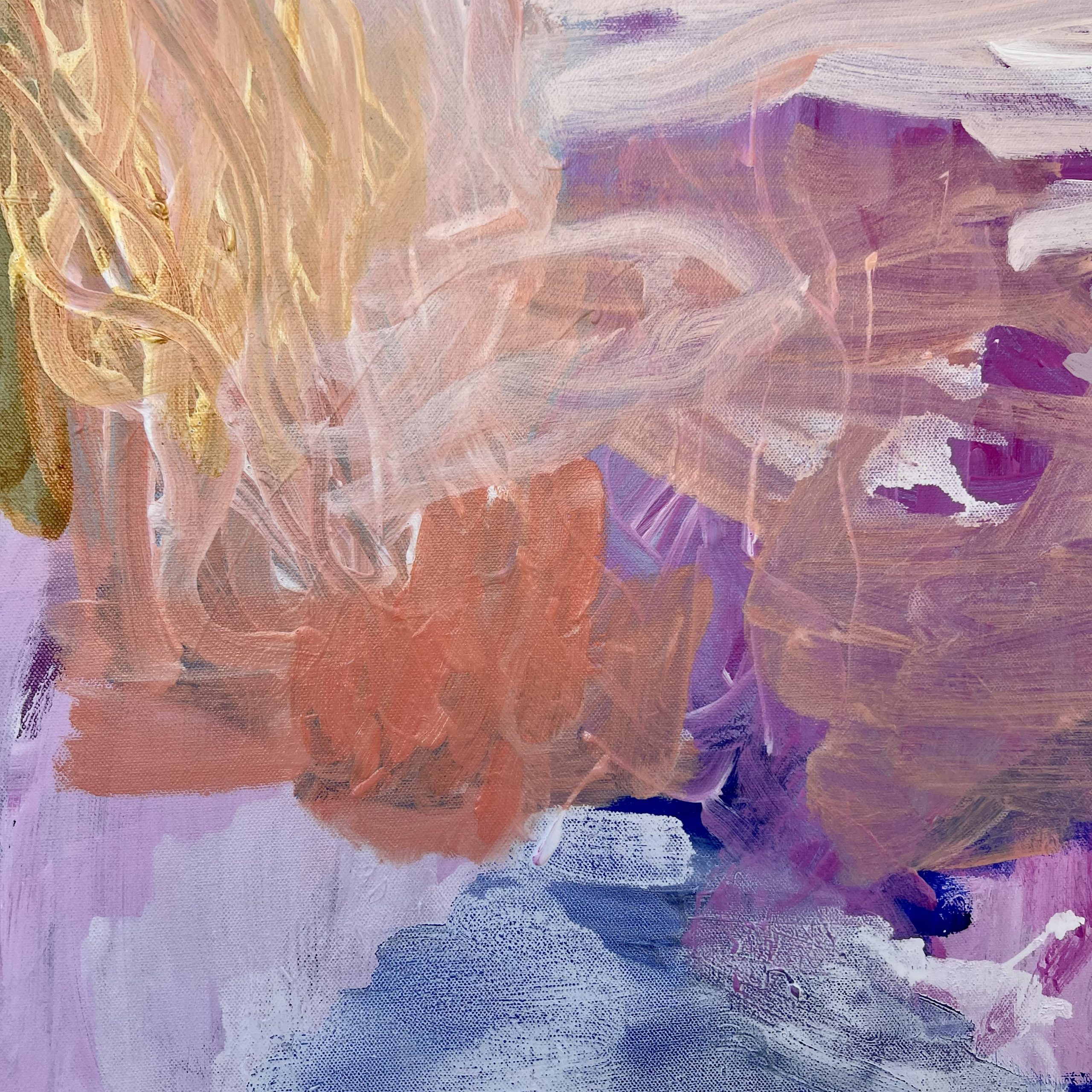 Searching For The Seabed Rebecca Koerting Blue Modern Abstract Detail 1