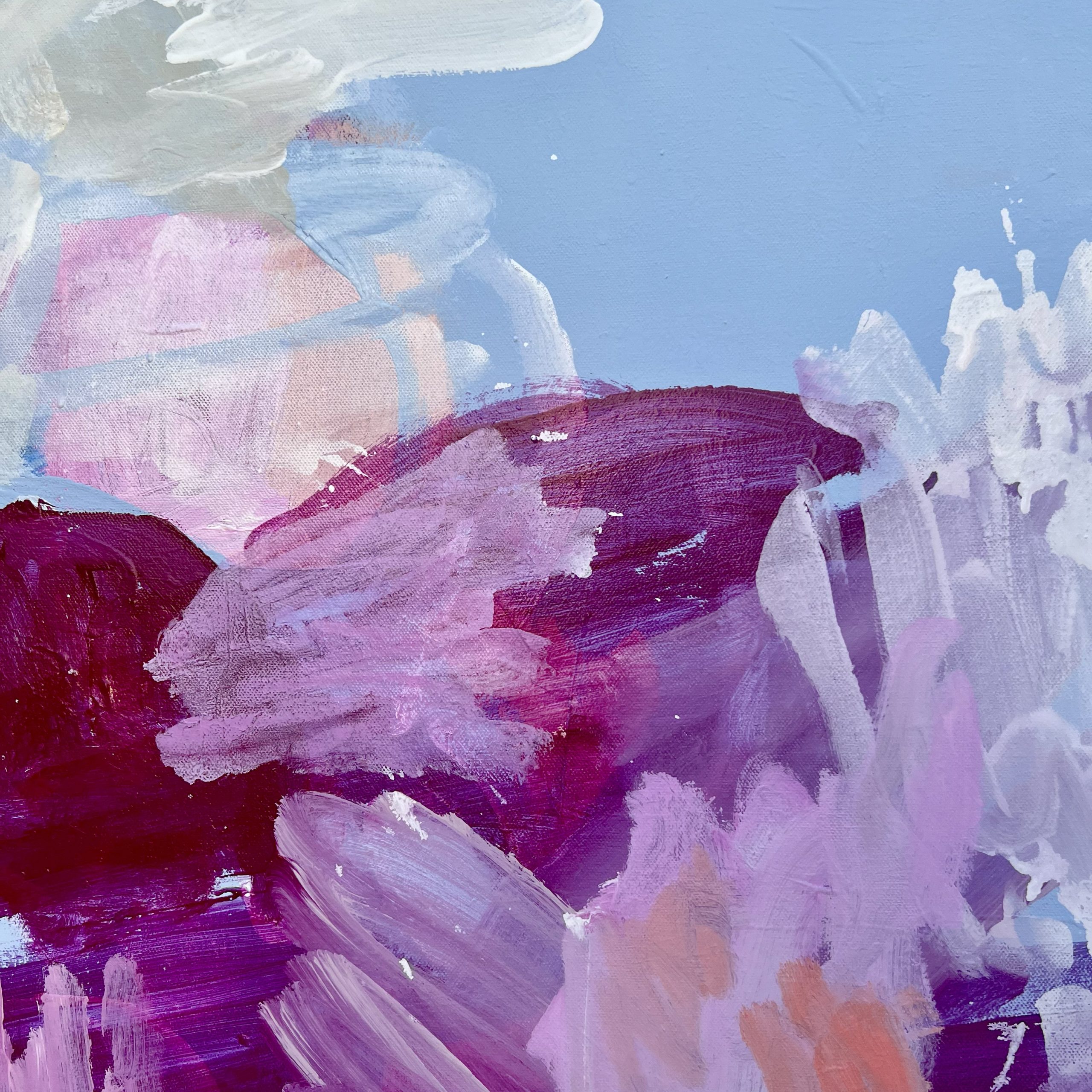 Searching For The Seabed Rebecca Koerting Blue Modern Abstract Detail 2