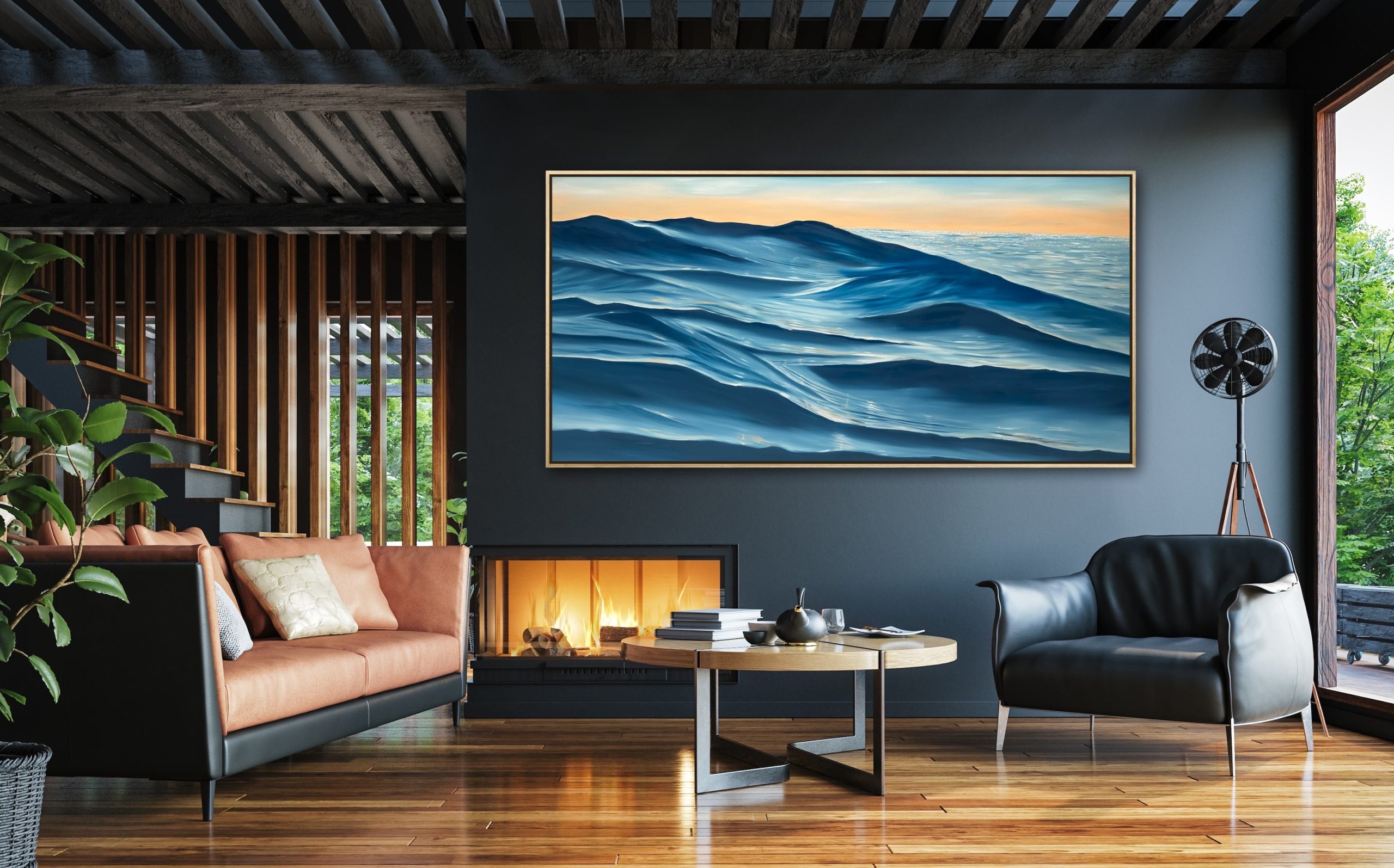 Alanah Jarvis Ocean Art Cozy Interior Large Ocean