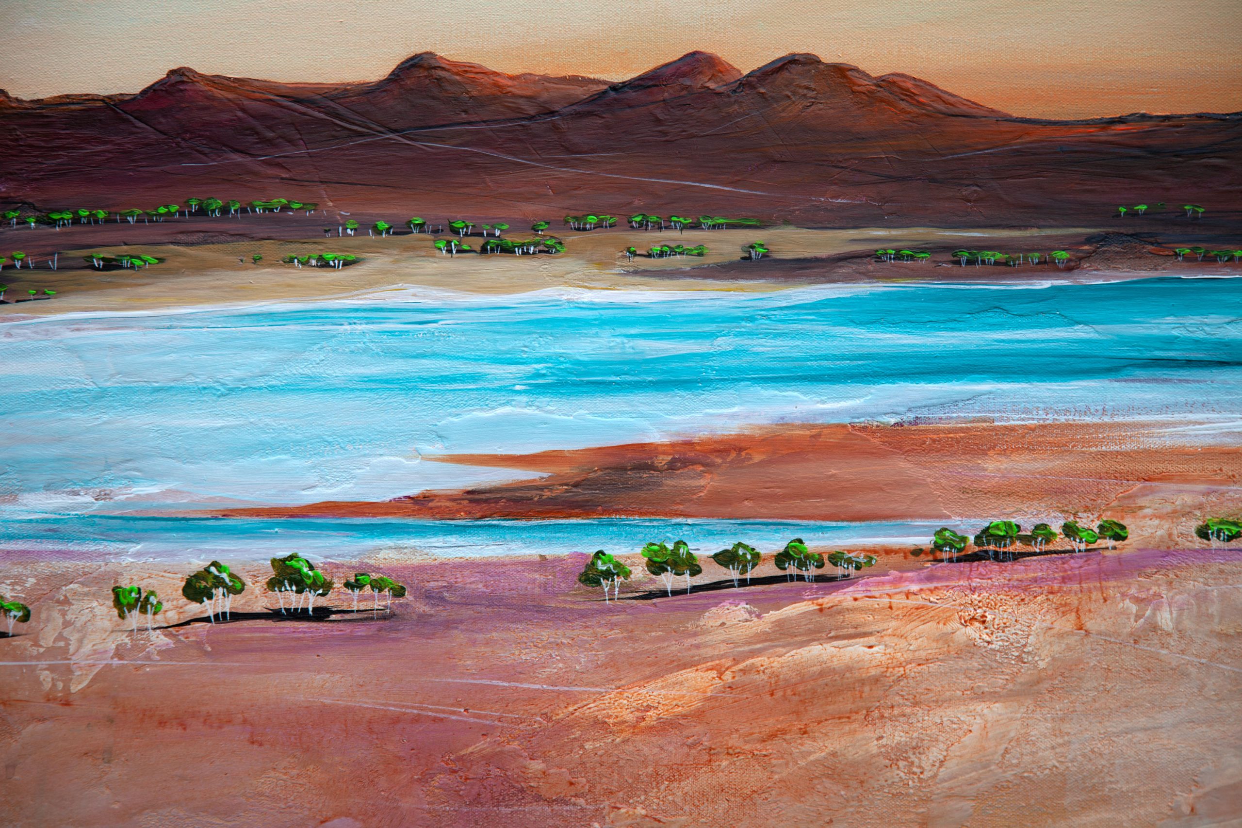 Tania Chanter Sunset At The Cove Of Hope Detail2