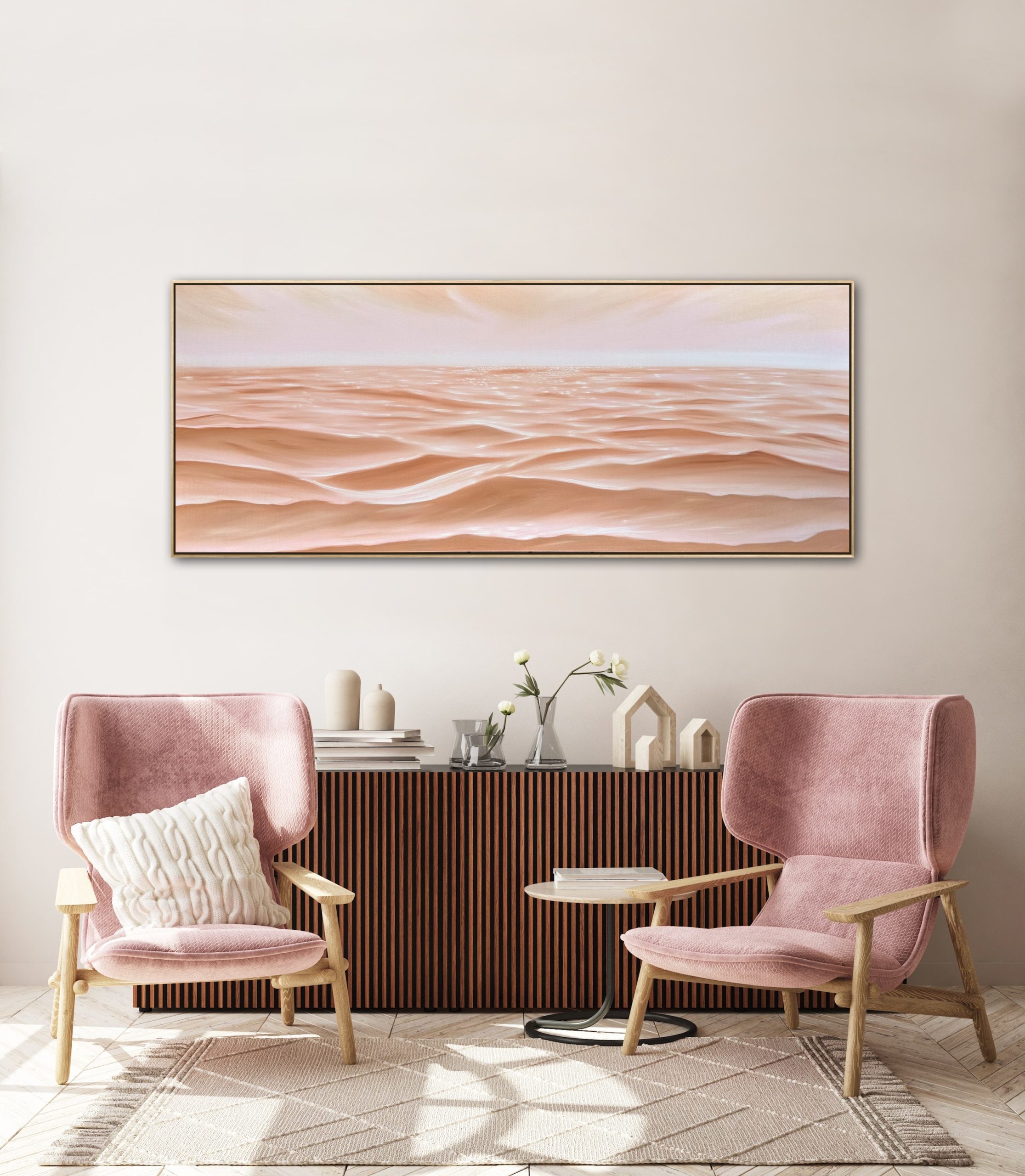 Alanah Jarvis Ocean Art Pink Interior